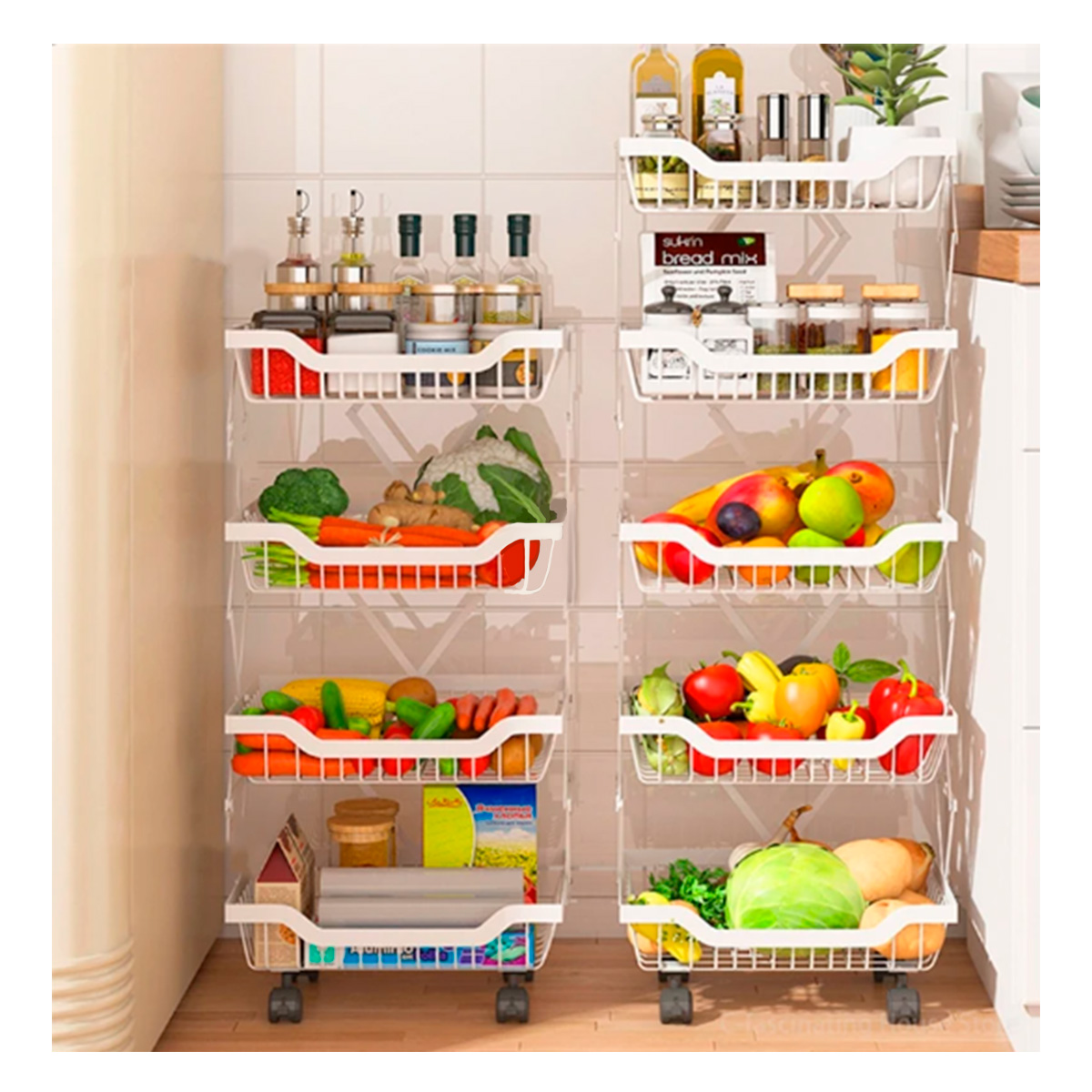 ORGANIZADOR RYBIU CO29692 ACERO INOXIDABLE BLANCO COMPACTO 5 PISOS + REGALO AGENDITA - 2