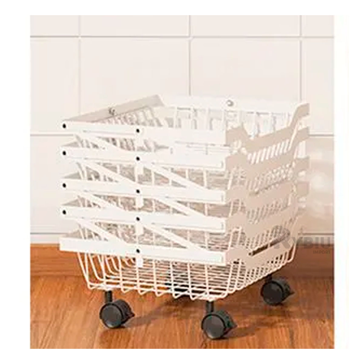 ESTANTE RYBIU CO29692 ACERO INOXIDABLE BLANCO UTIL 5 PISOS + REGALO LIGAS PEINAR - 2
