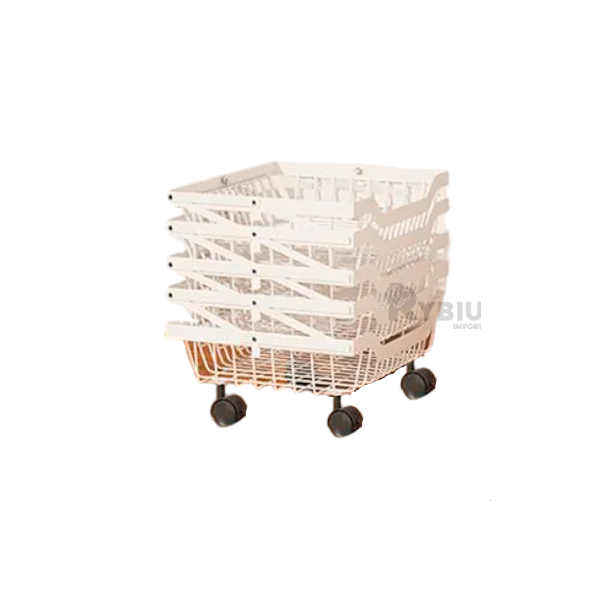 ESTANTE RYBIU CO29692 ACERO INOXIDABLE BLANCO MODERNO 5 PISOS + BANDERITAS ADHESIVAS - 4