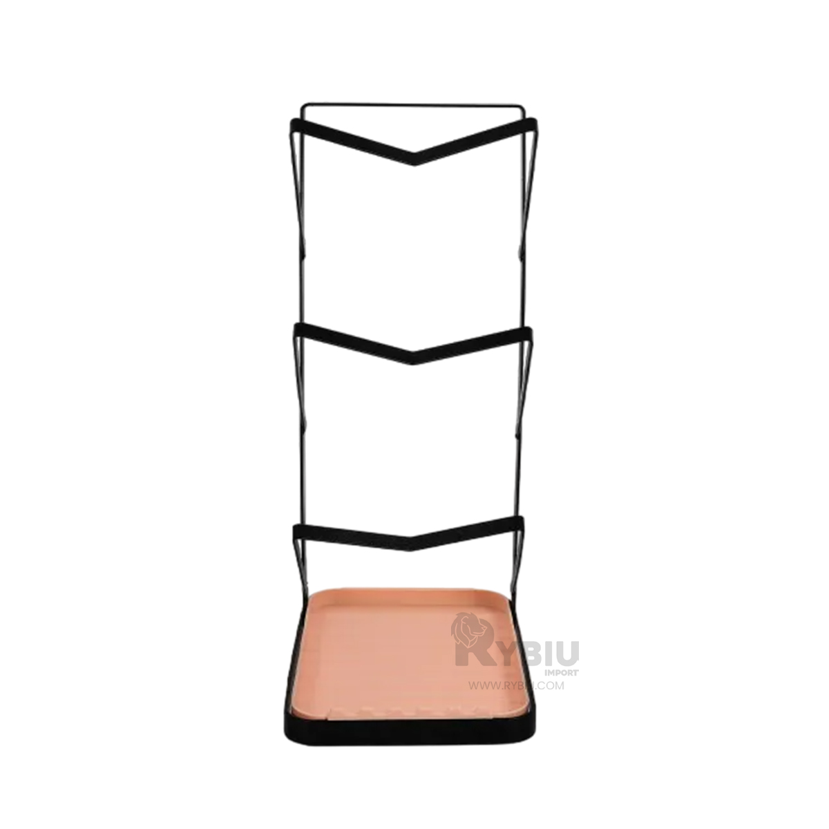 SOPORTE RYBIU CO29880 ACERO INOXIDABLE NEGRO RECIPIENTES EN + ENVOLTORIO REGALO - 4