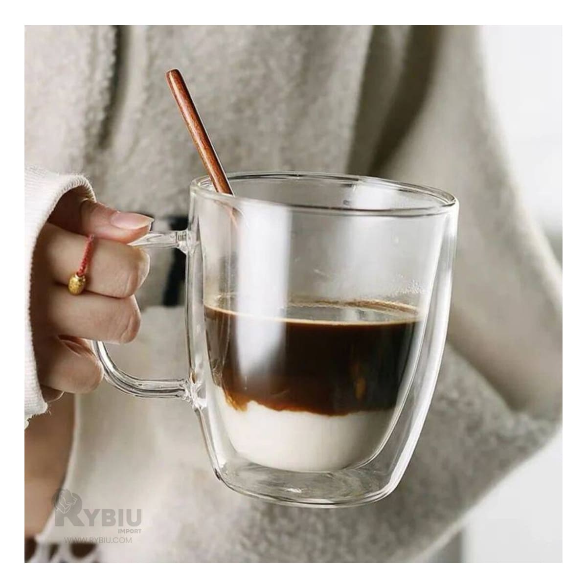 TAZON RYBIU CREATIVO DE 320ML EN TRANSPARENTE + GIFT MINIAGENDA 593 - 2