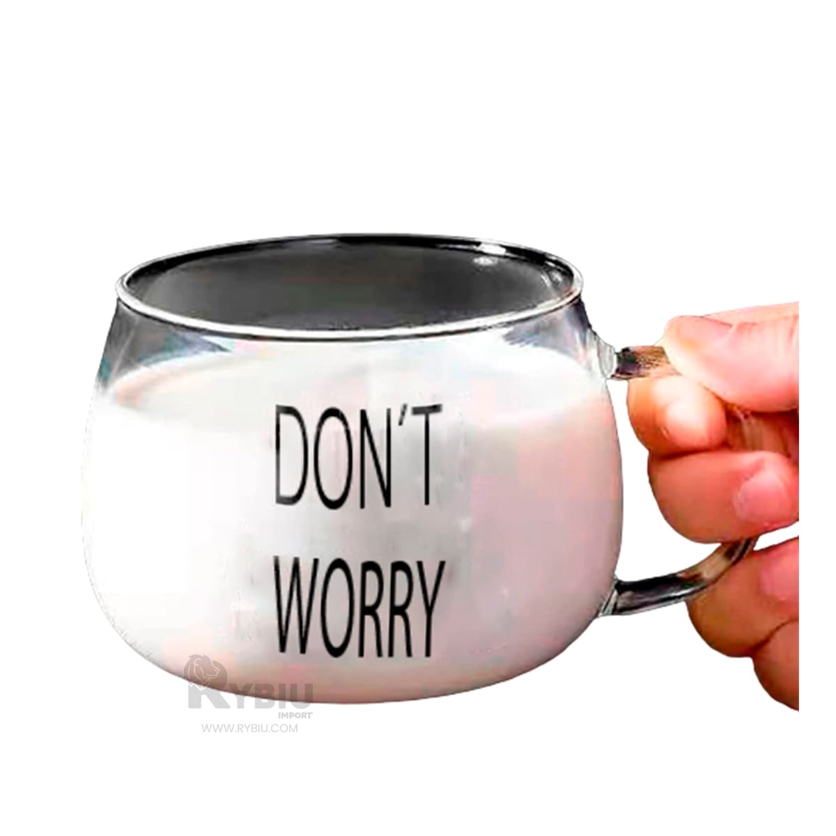 TAZON RYBIU ERGONOMICO PARA CAFE EN TRANSPARENTE + GIFT STICKERS 209 - 4