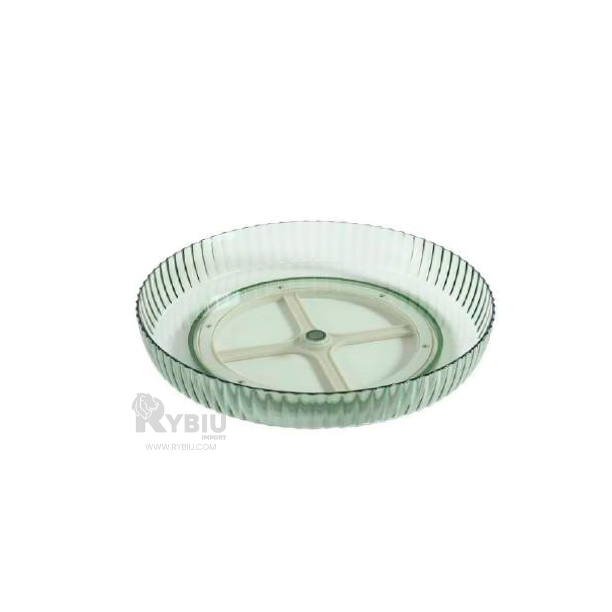 RECIPIENTE RYBIU R2953 VERDE UTIL TRANSPARENTE + BANDERITAS ADHESIVAS - 2
