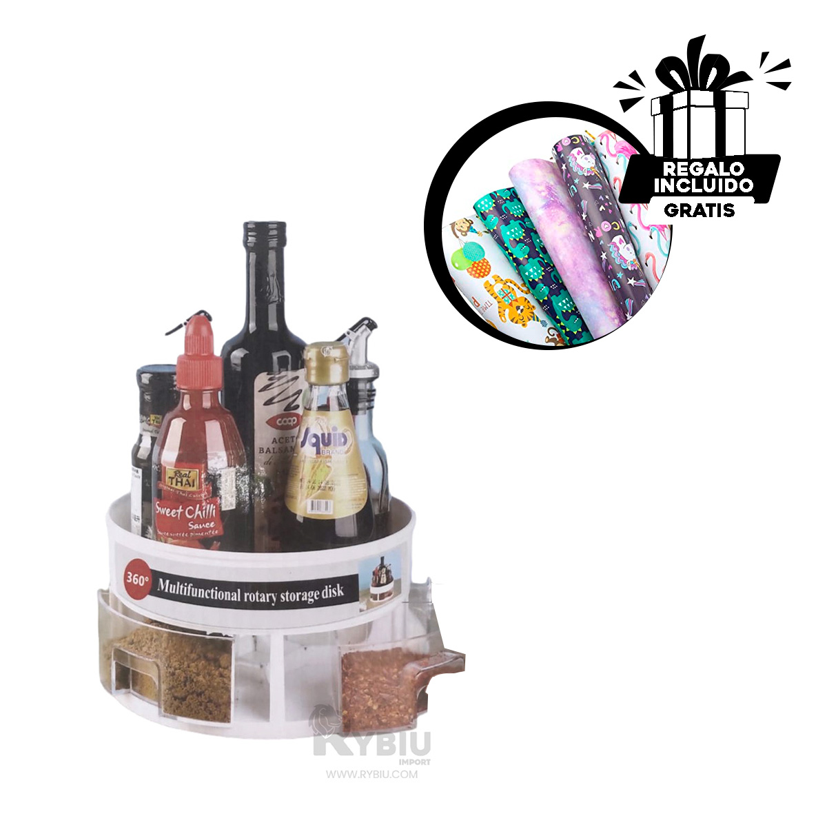 PLATAFORMA RYBIU HO29751 BLANCO DURABLE Y LLAMATIVA + BANDERITAS ADHESIVAS - 1