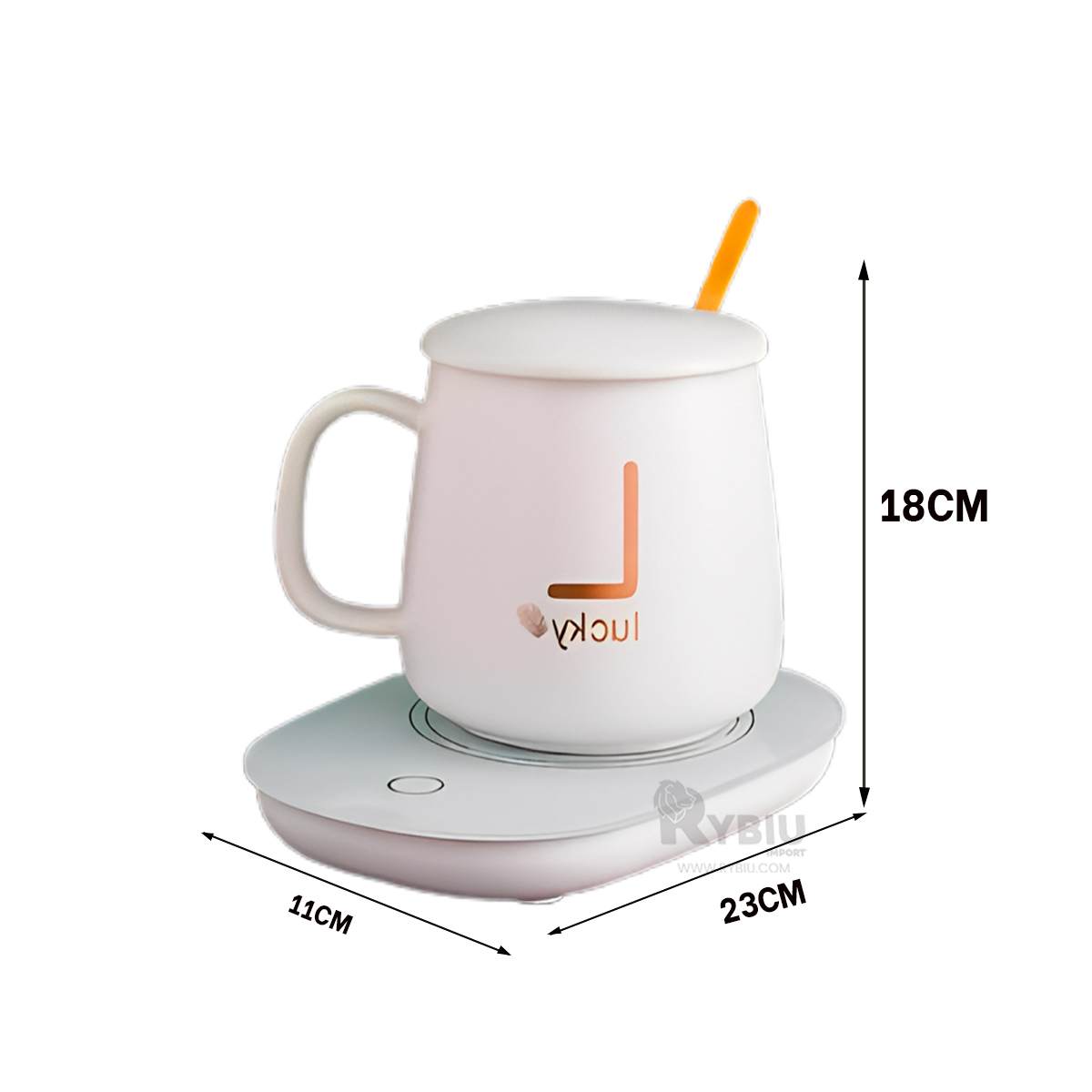CALENTADOR TERMICO RYBIU CO30463 EN COLOR BLANCO+ PAPEL DE REGALO - 5