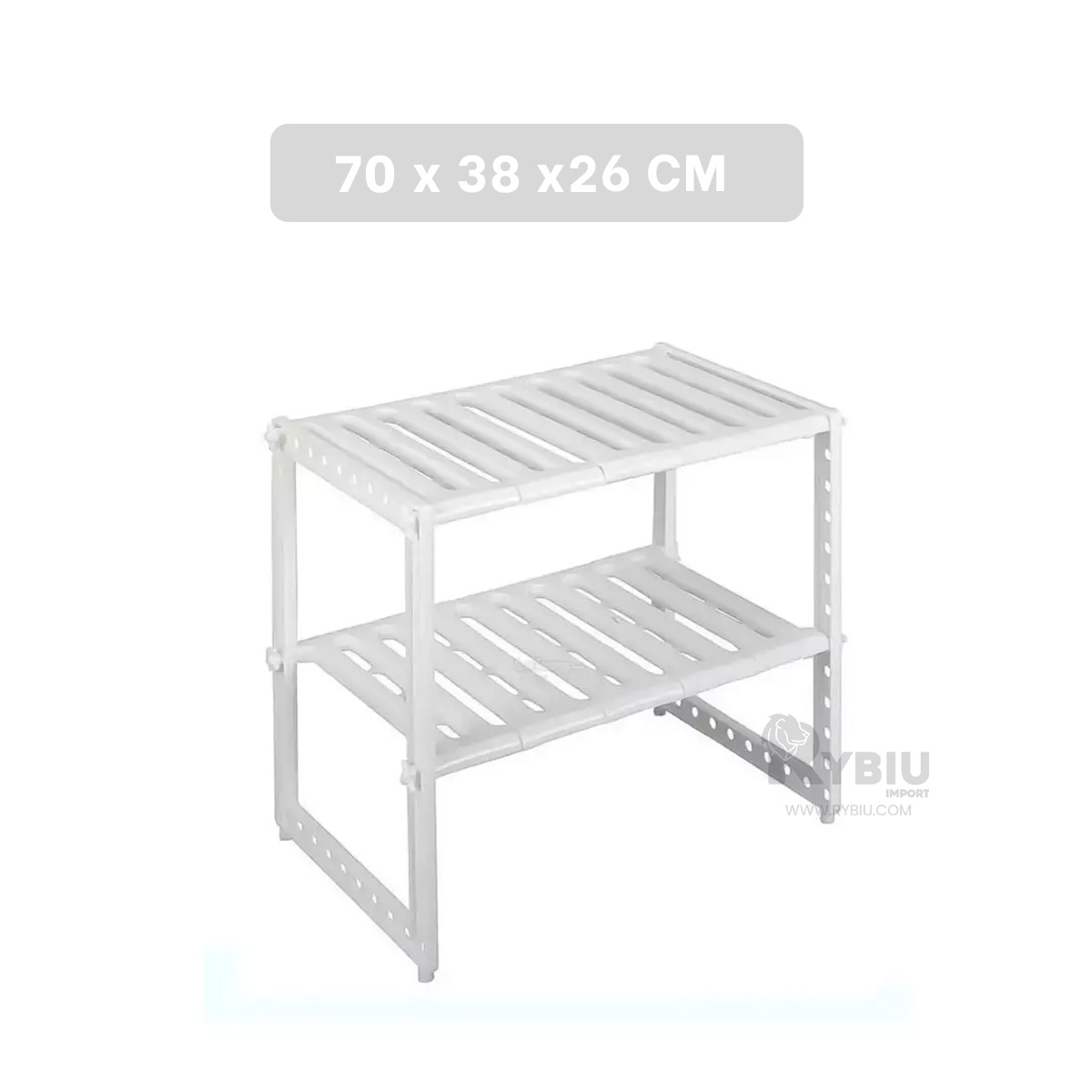 ORGANIZADOR RYBIU CO30408 ACERO INOXIDABLE BLANCO COCINA + BANDERITAS ADHESIVAS - 5