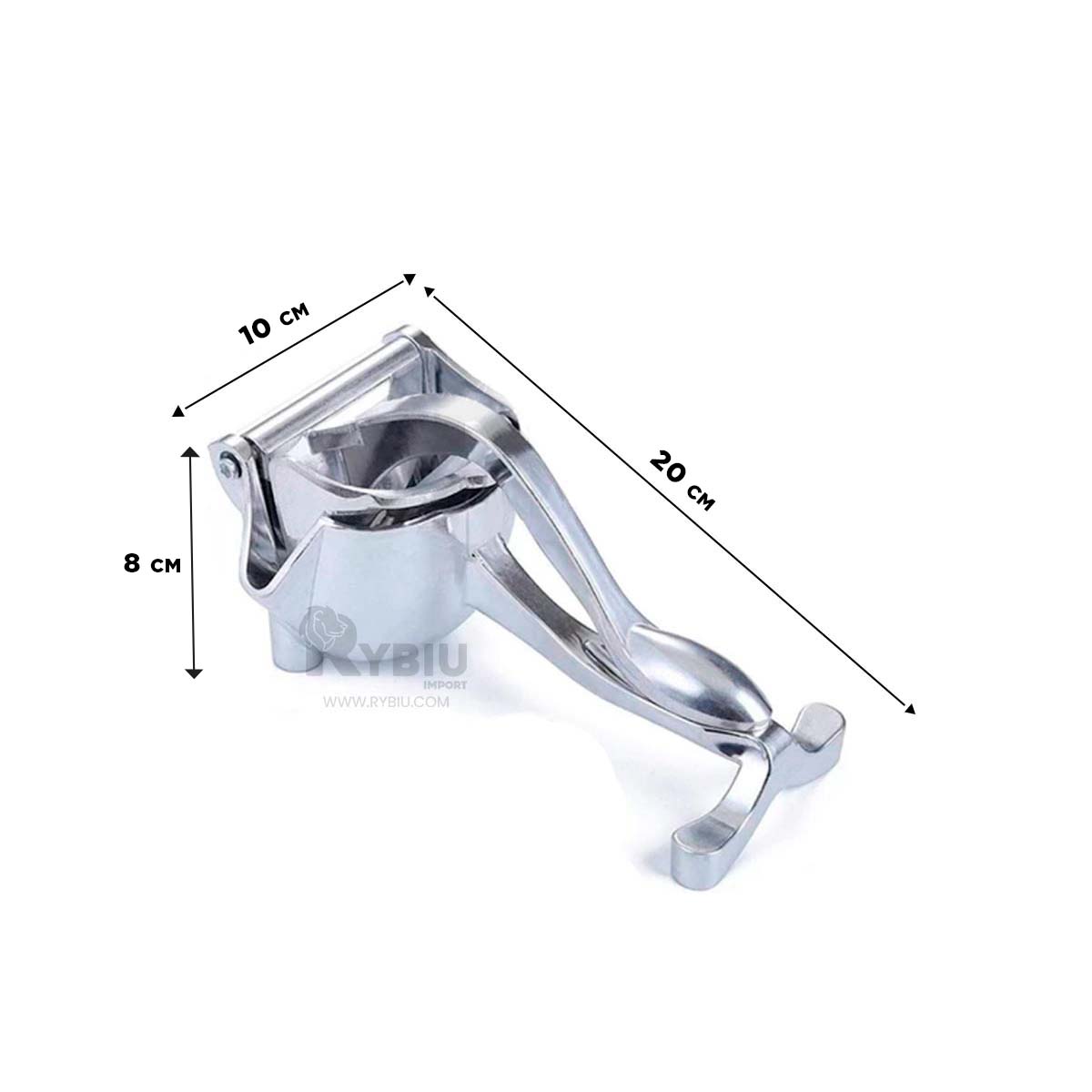 EXPRIMIDOR RYBIU CO30411 PLATEADO ESTRUJADOR COMPACTO ACIDOS + REGALO AGENDITA - 5