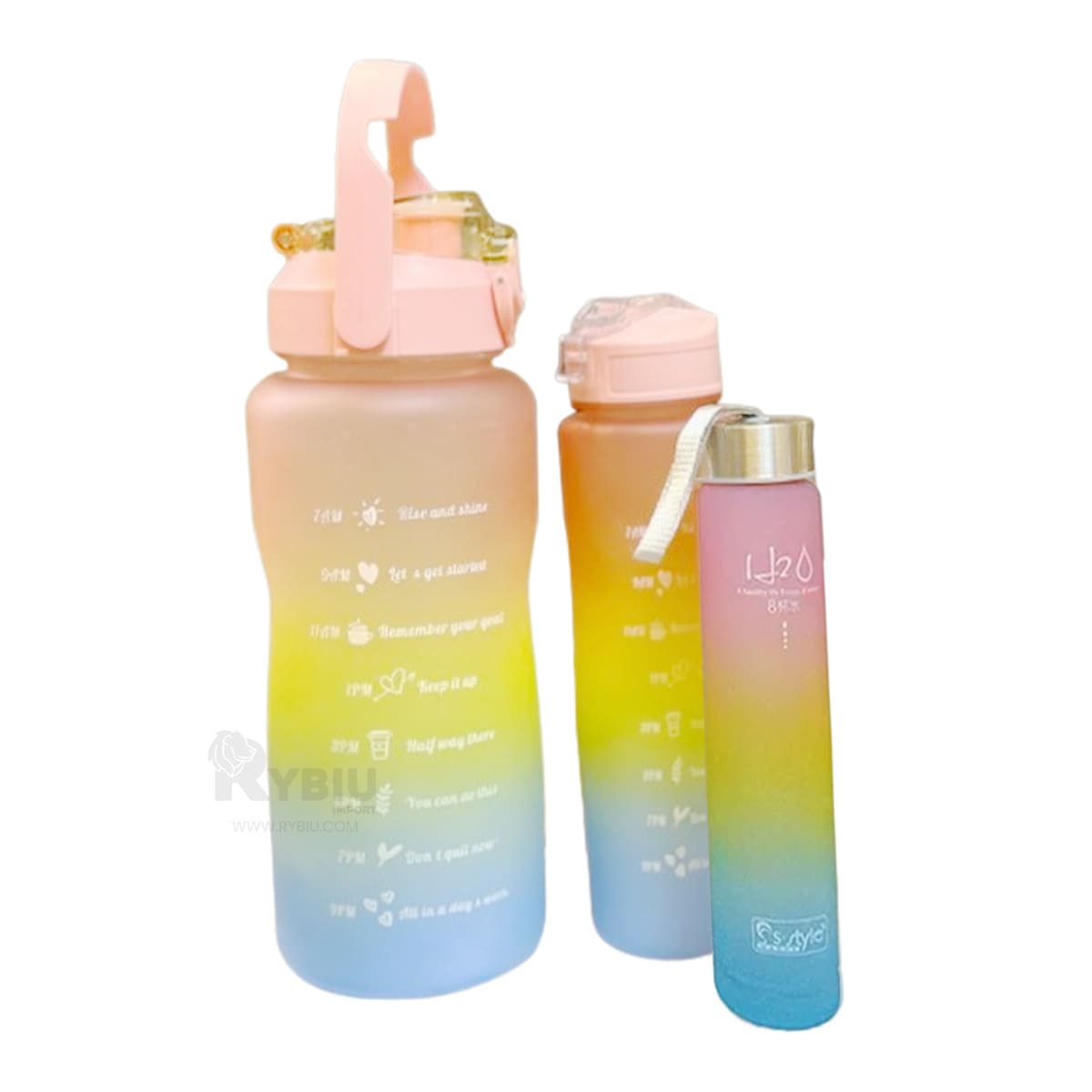 ENVASES RYBIU CO29585 2L 1L Y 300 ROSADA 3 UNIDADES + REGALO AGENDITA - 2