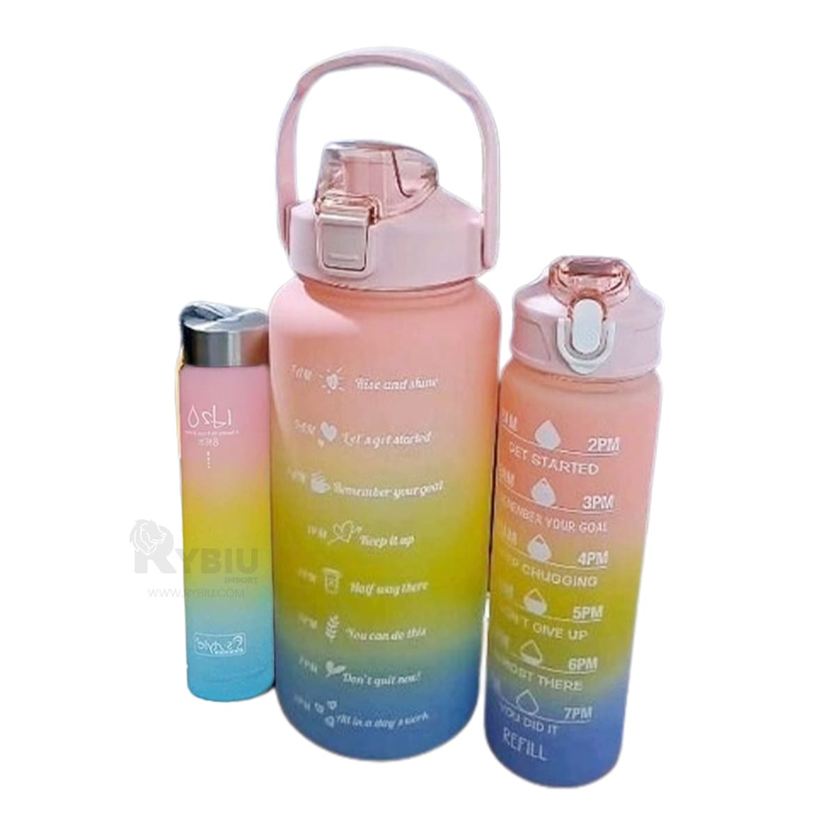 ENVASES RYBIU CO29585 2L 1L Y 300 ROSADA 3 UNIDADES + REGALO AGENDITA - 3