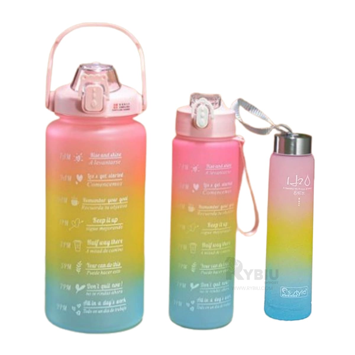 ENVASES RYBIU CO29585 2L 1L Y 300 ROSADA 3 UNIDADES + REGALO AGENDITA - 4