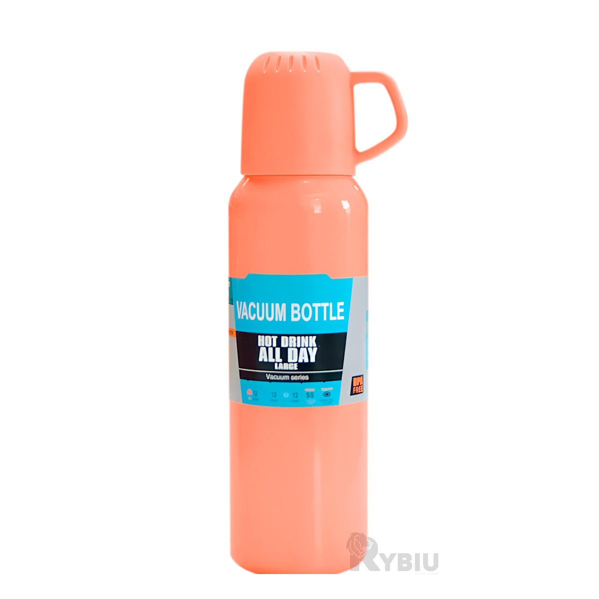 FRASCO DE VACIO TERMICO EN NARANJA 500ML Y+GIFT MINIAGENDA - 1