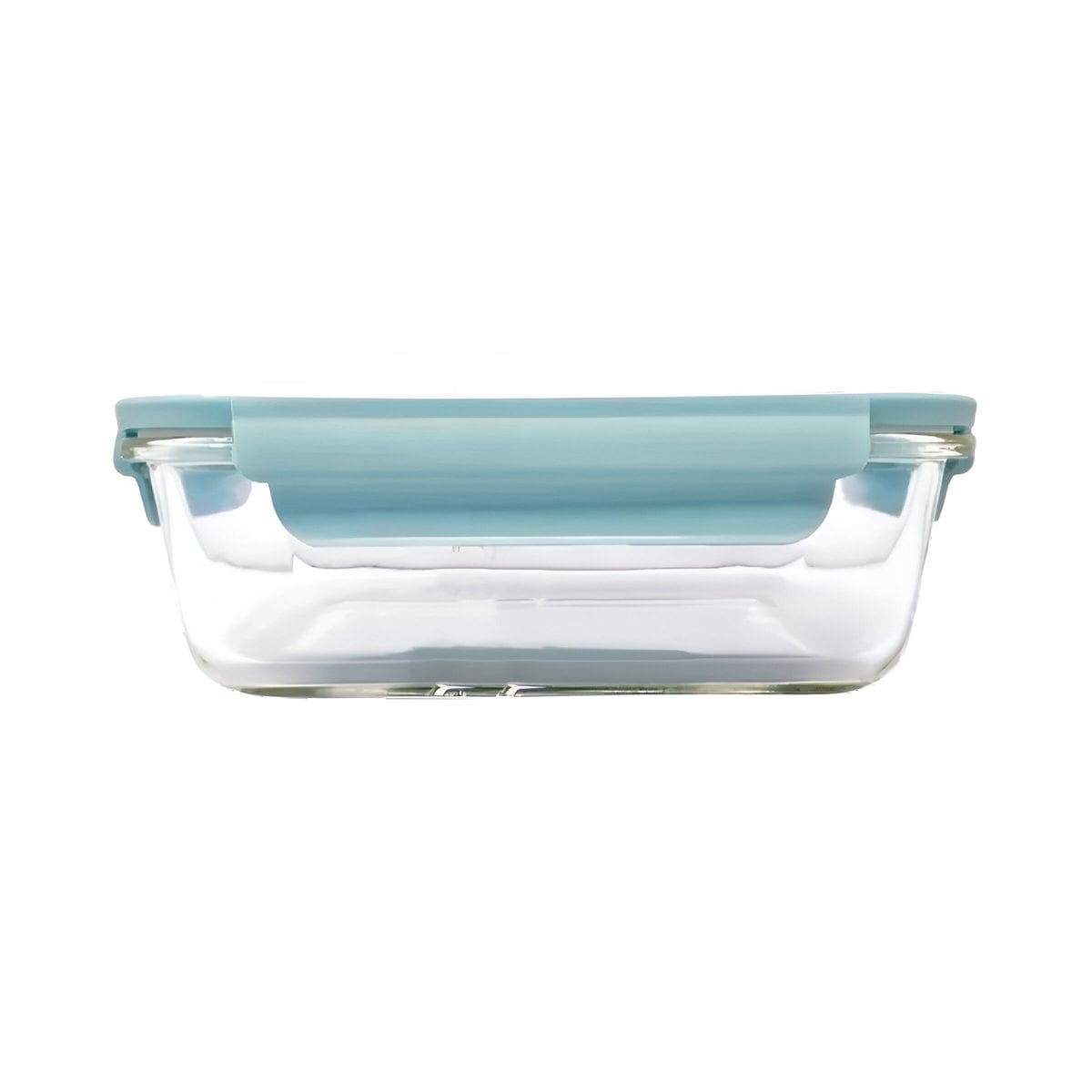 CONTENEDOR CON TAPA RYBIU CO32517 VIDRIO CELESTE 410ML +LIGAS DE REGALO - 3