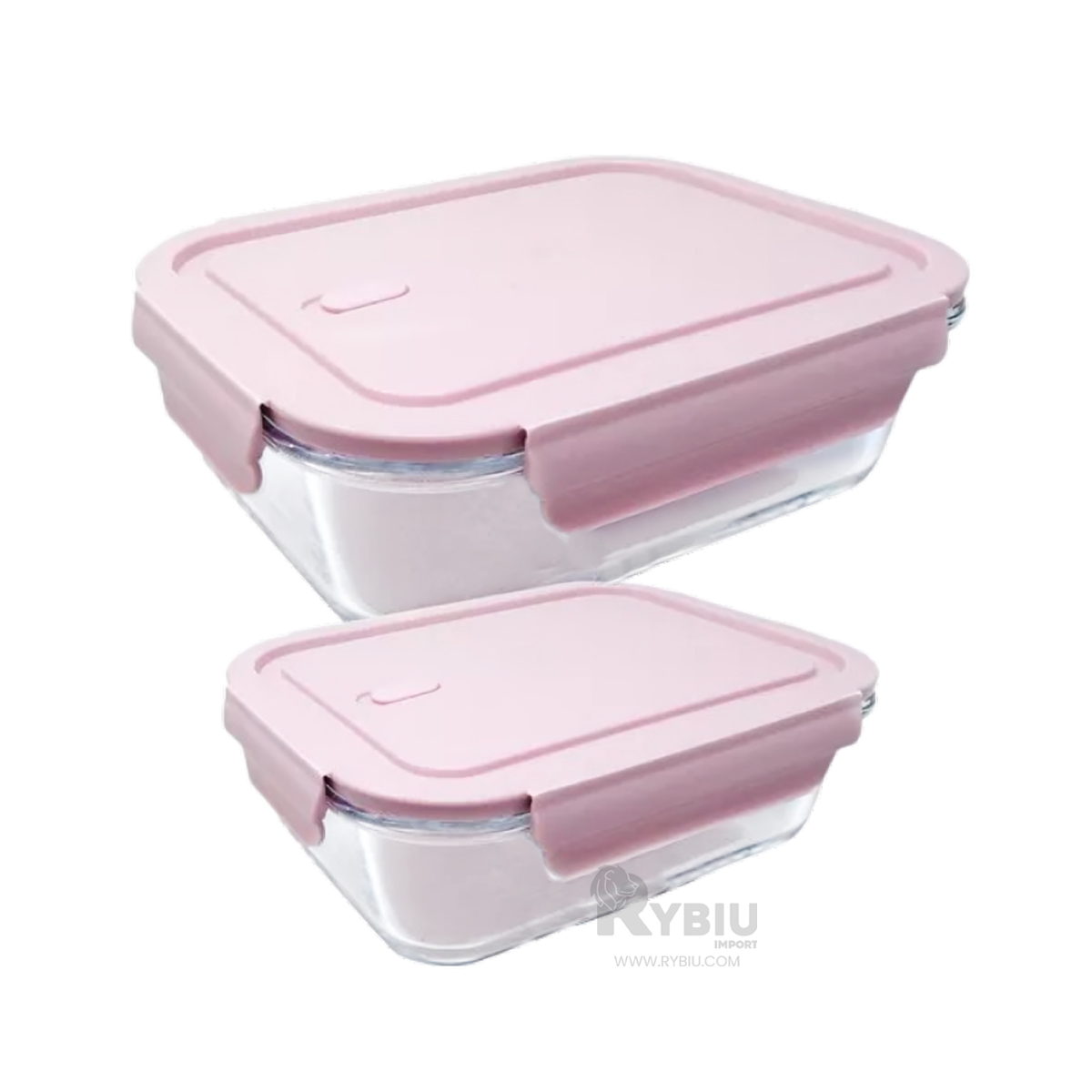 RECIPIENTE FACIL DE LIMPIAR EN ROSADO 410ML Y+GIFT STICKERS - 2