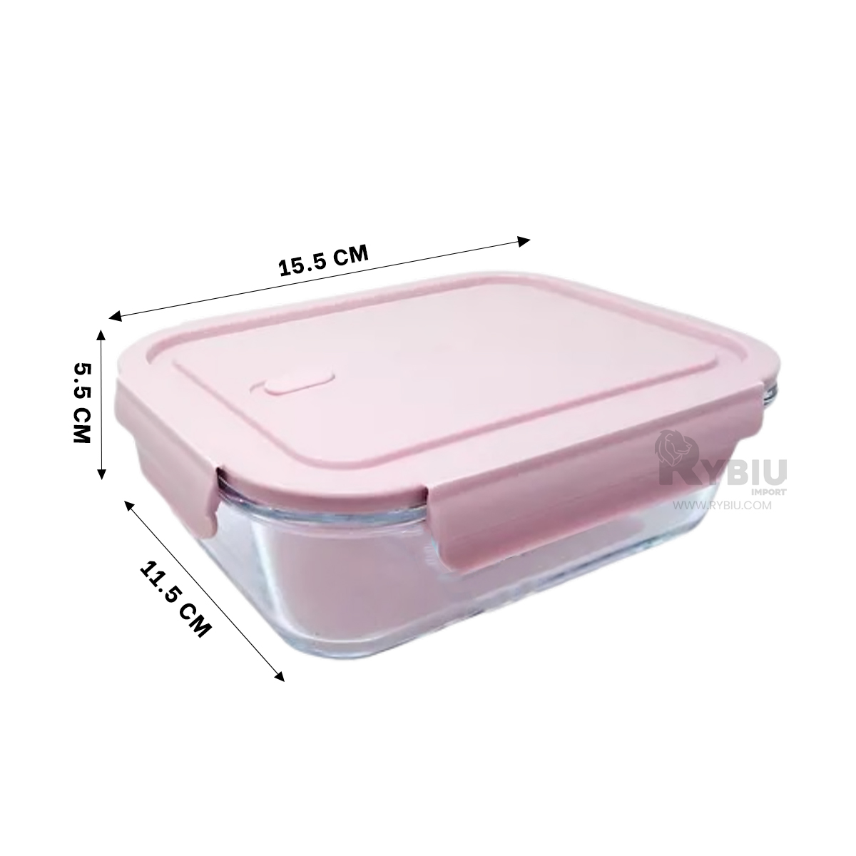 RECIPIENTE FACIL DE LIMPIAR EN ROSADO 410ML Y+GIFT STICKERS - 5