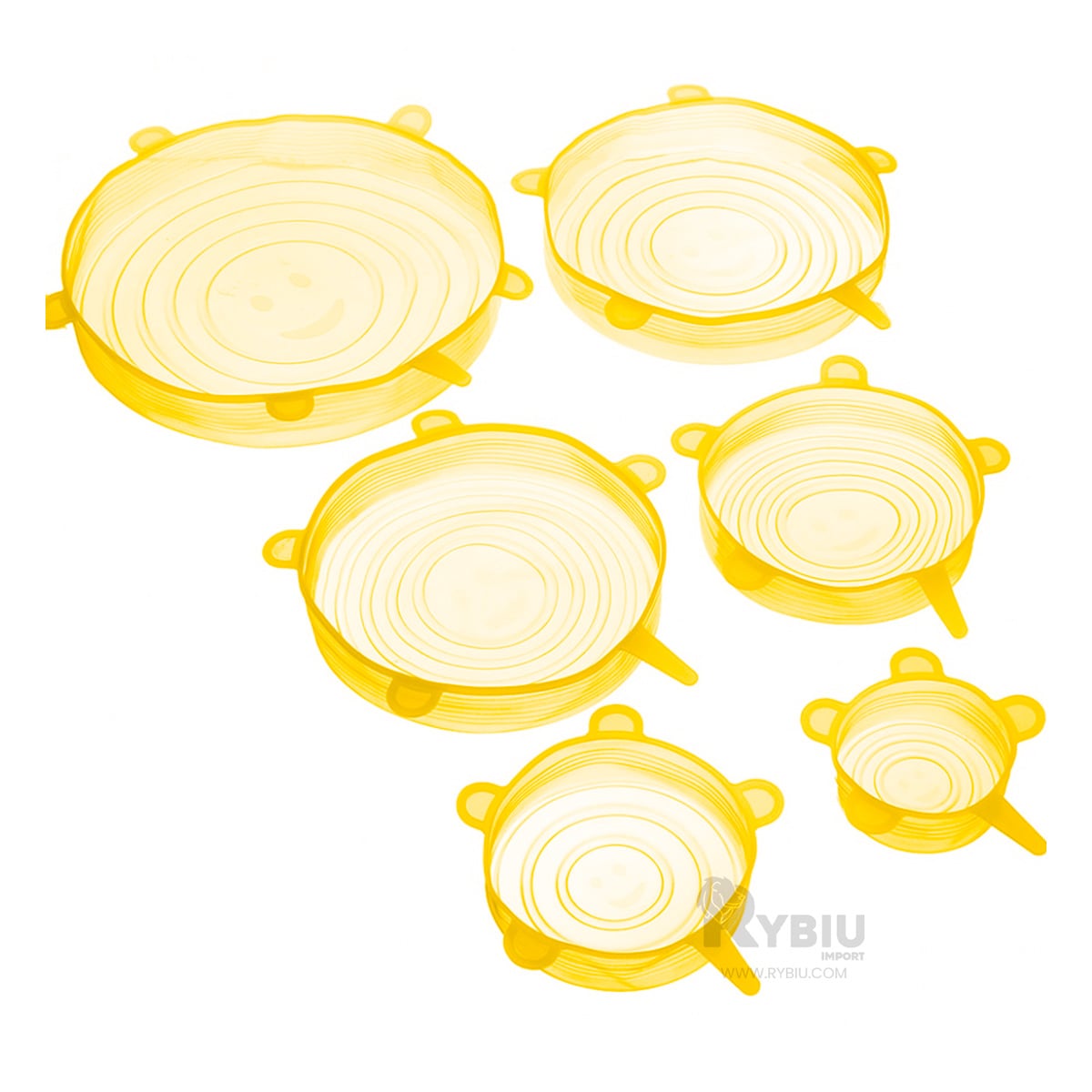 SET ACCESORIOS COCINA RYBIU CO30191 AMARILLO CERRADOR TAPERS + BANDERITAS ADHESIVAS - 4
