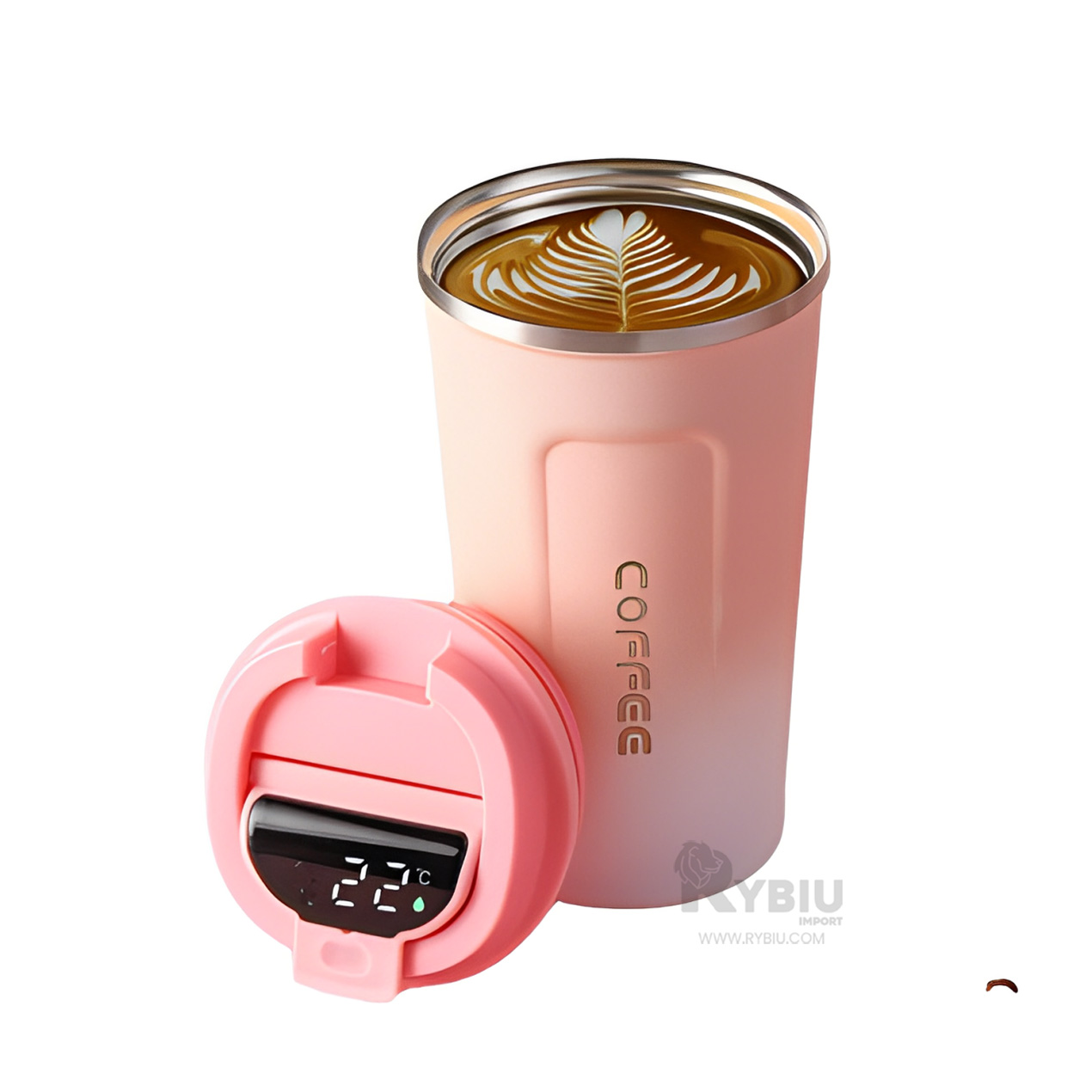 TAZA RESISTENTE RYBIU CO30262 ROSADO +GIFT STICKERS - 4