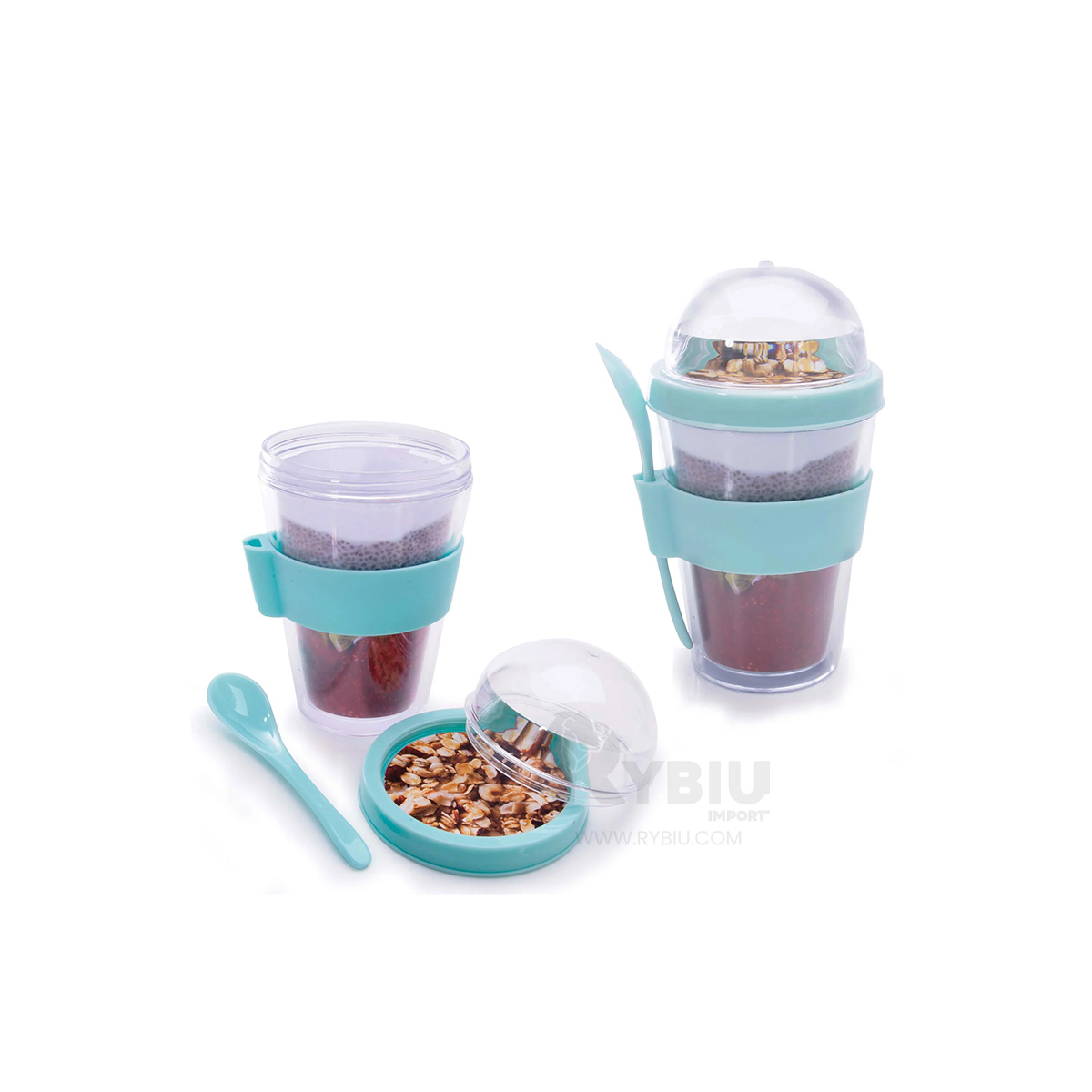 TAZA ELEGANTE EN 350ML CELESTE Y+REGALO AGENDITA - 1