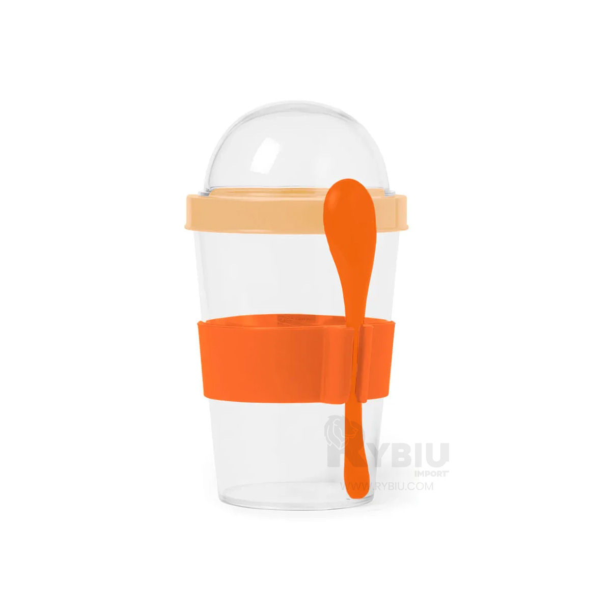 TAZA ERGONOMICA 350ML RYBIU CO29581 ANARANJADO +ENVOLTORIO DE REGALO - 1