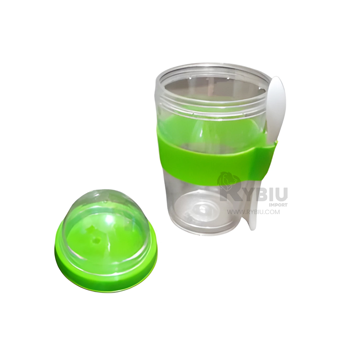 TAZA ERGONOMICA 350ML RYBIU CO29580 VERDE LIMON +ENVOLTORIO DE REGALO - 1