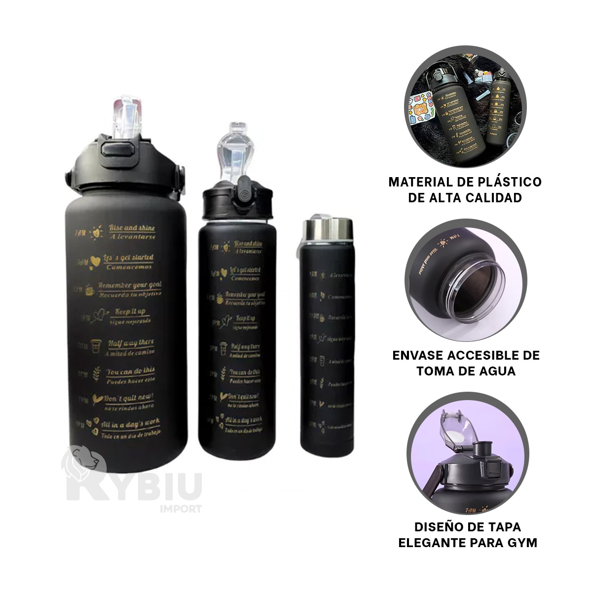 ENVASES RYBIU CO29584 LINDO TAPA NEGRA 3 UNIDADES + REGALO AGENDITA - 1