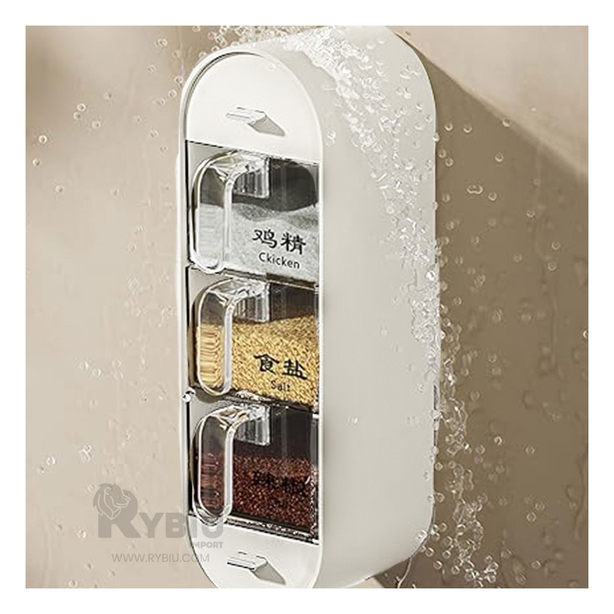 DISPENSADOR COMPACTO PARA COCINA BLANCO Y+REGALO STICKERS - 2
