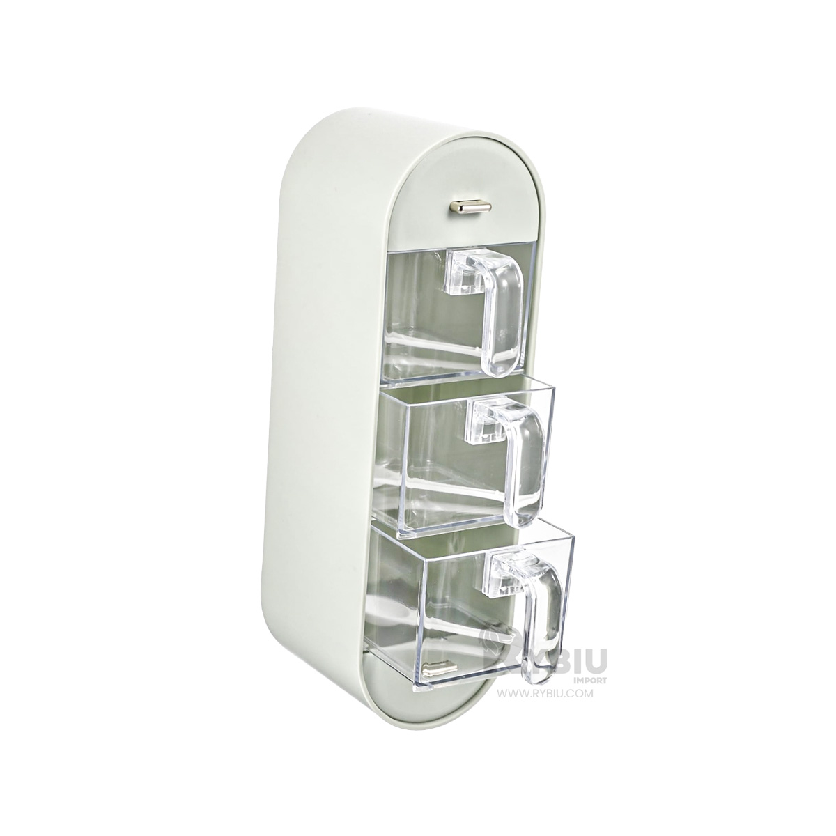 PORTA COMINO Y PIMIENTA RYBIU CO29433 BLANCO + REGALO LIGAS PEINAR - 4