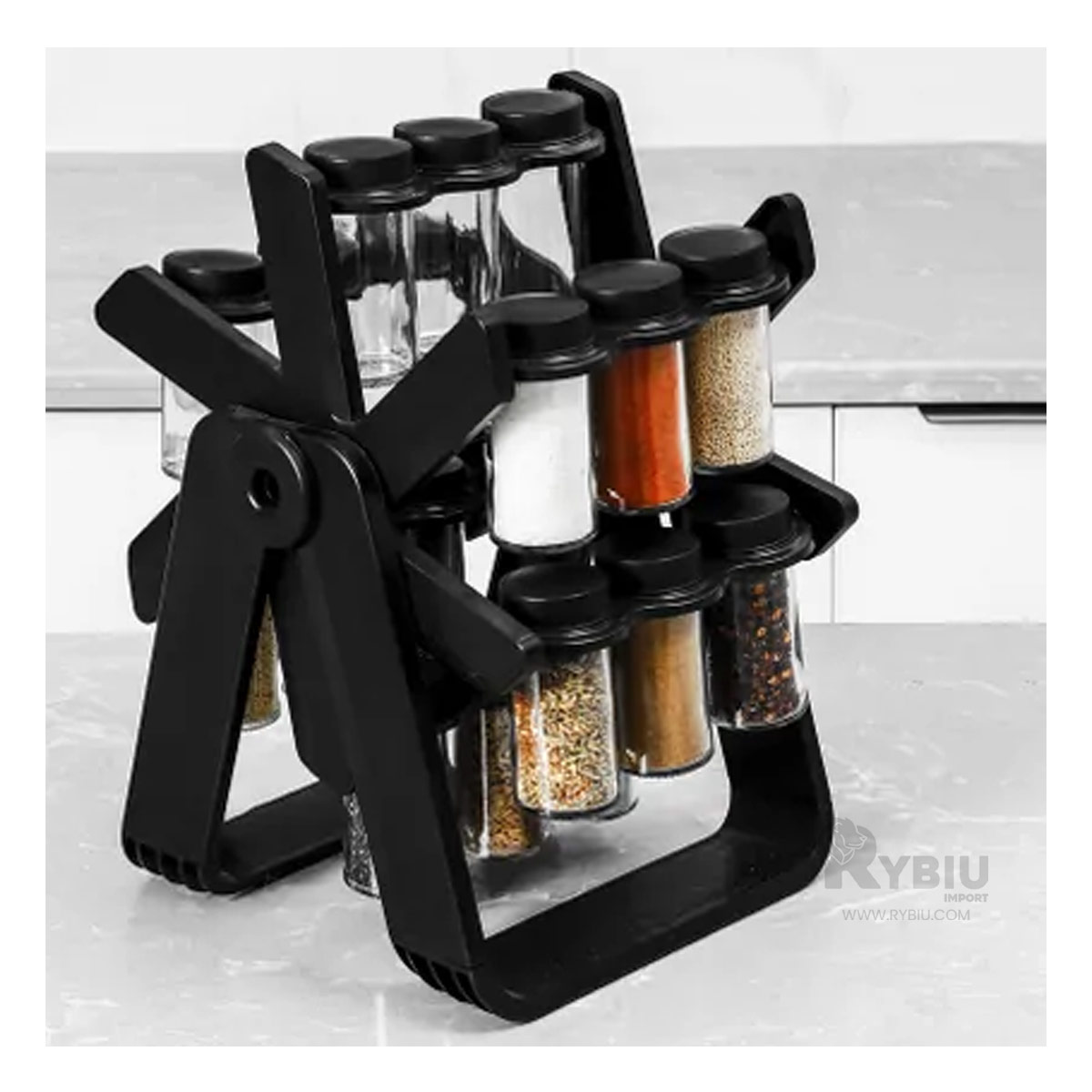 ORGANIZADOR RYBIU CO29445 NEGRO MULTIFUNCIONAL SAL + STICKERS - 1