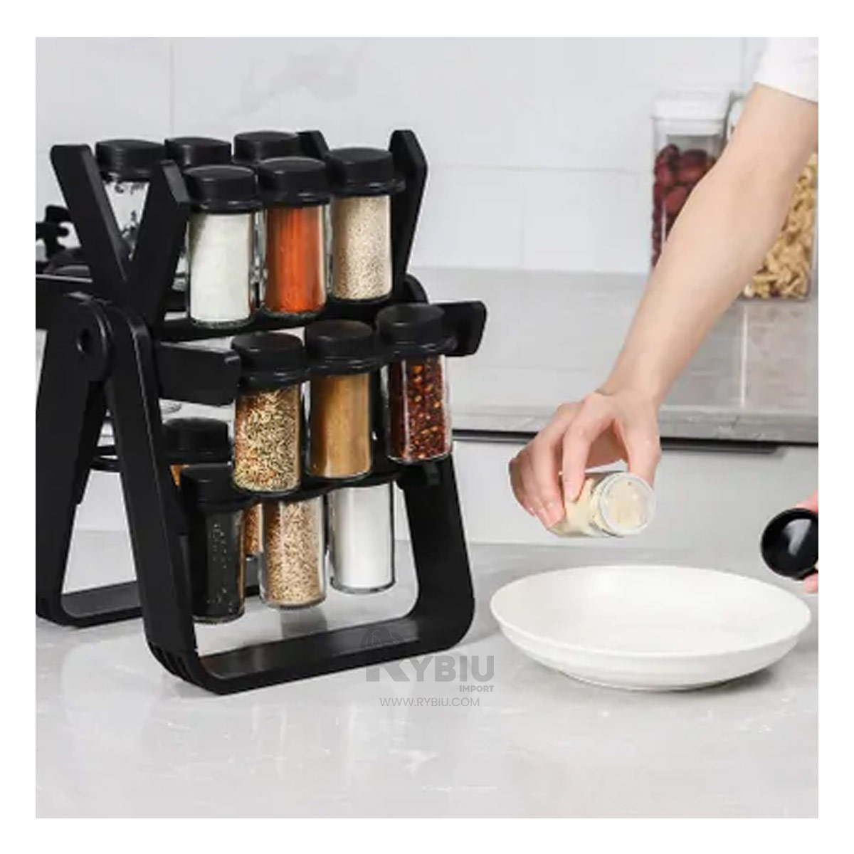 ORGANIZADOR RYBIU CO29445 NEGRO MULTIFUNCIONAL SAL + STICKERS - 2