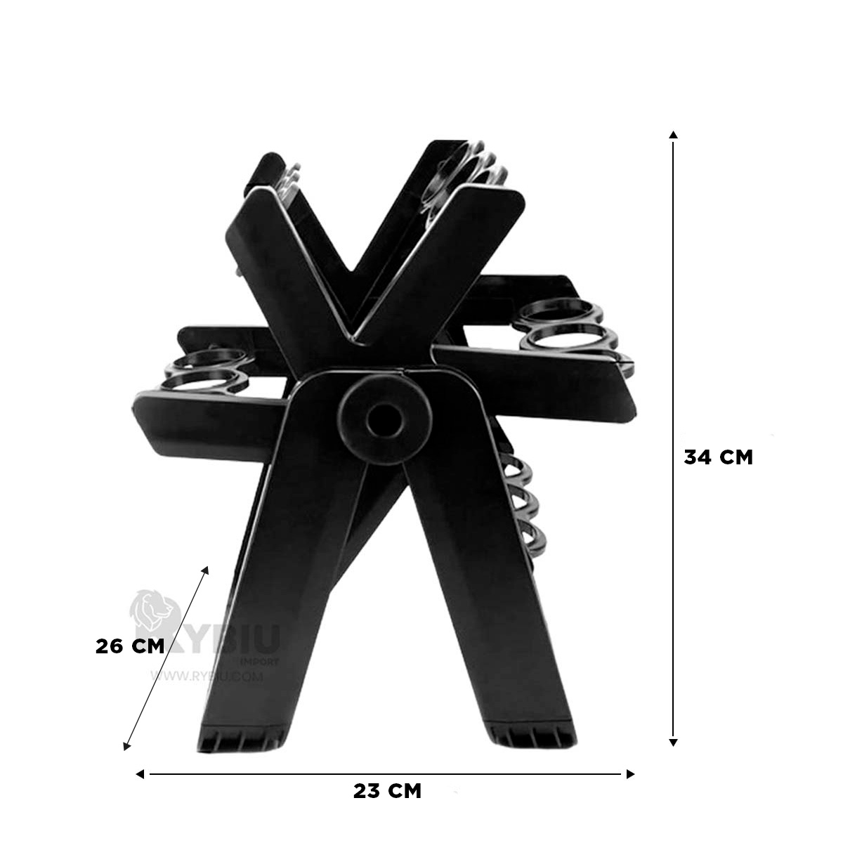 ORGANIZADOR RYBIU CO29445 NEGRO MULTIFUNCIONAL SAL + STICKERS - 5