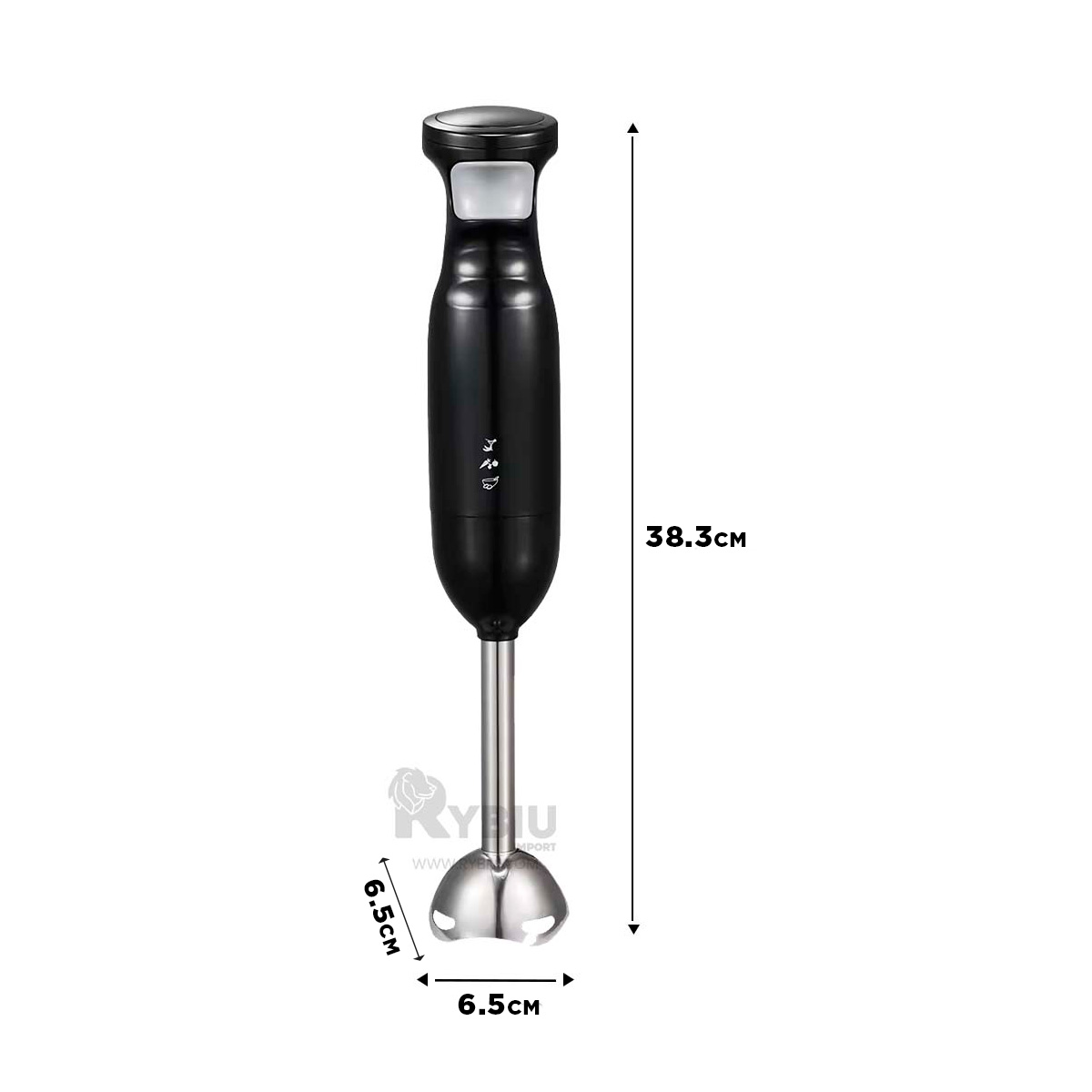 LICUADORA RYBIU CO29435 MODERNA Y UTIL EN COLOR NEGRO + STICKERS - 1