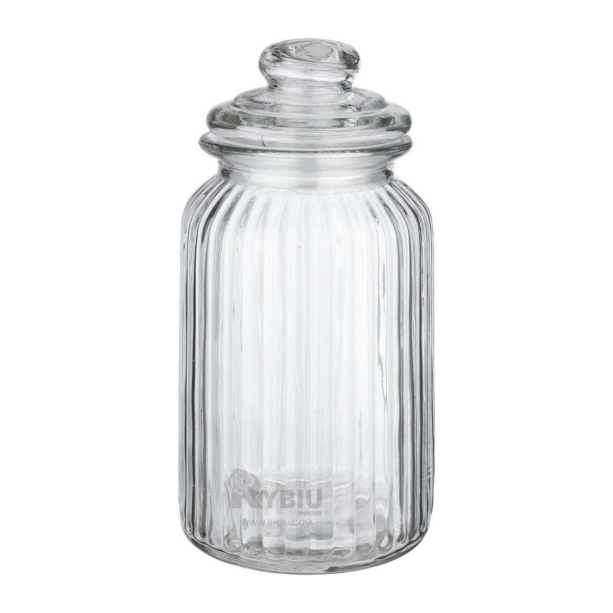 RECIPIENTE RYBIU CO29552 VIDRIO TRANSPARENTE UTIL 2 K + BANDERITAS ADHESIVAS - 4
