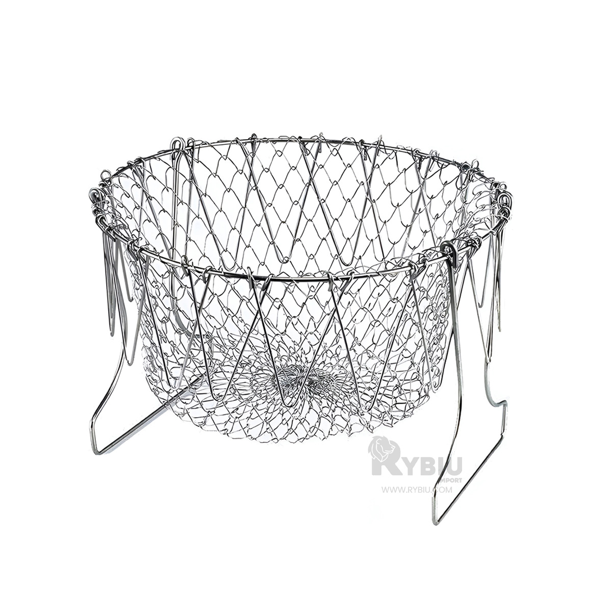 CANASTO FREIDOR RYBIU CO32484 PLATEADO CESTA FREIDORA UTIL 23 CM + ENVOLTORIO REGALO - 1