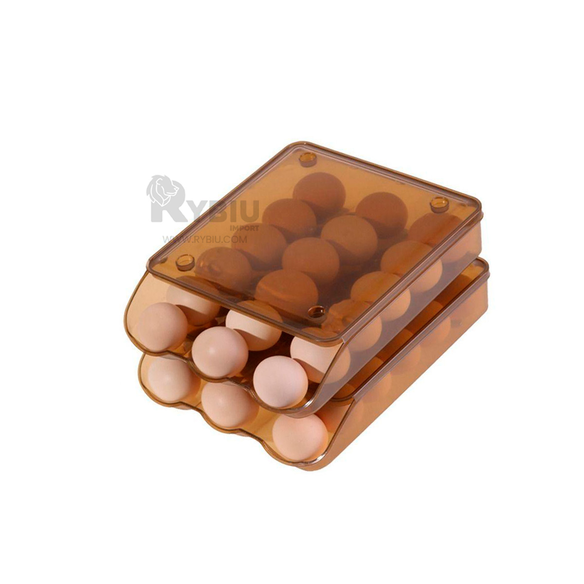 BANDEJA RYBIU CO32471 MARRÓN ESPACIOSA + REGALO LIGAS PEINAR - 2
