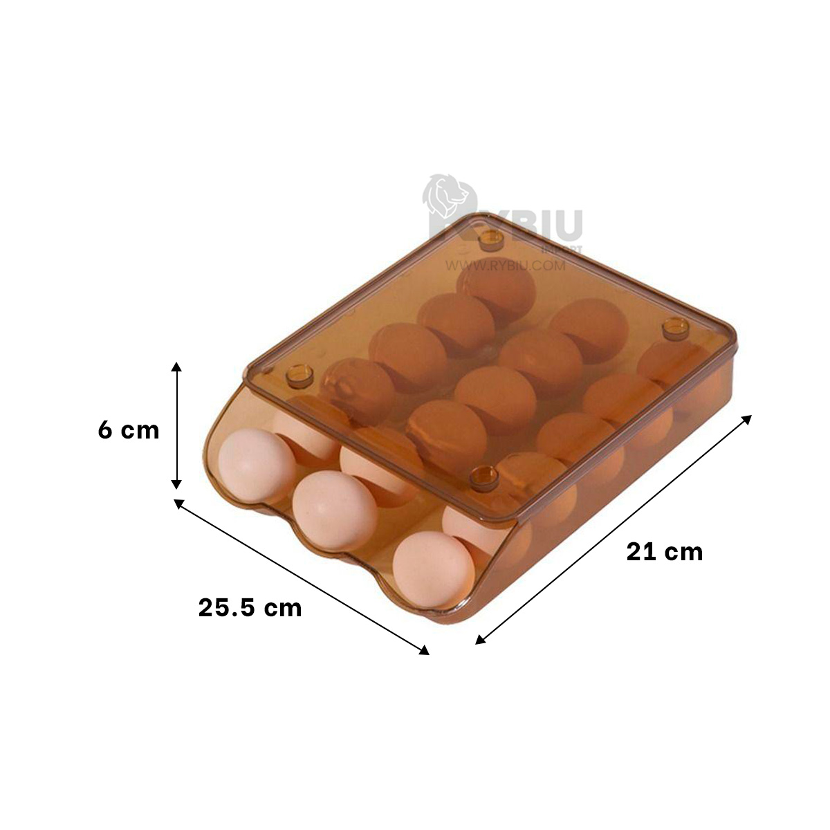 BANDEJA RYBIU CO32471 MARRÓN ESPACIOSA + REGALO LIGAS PEINAR - 5