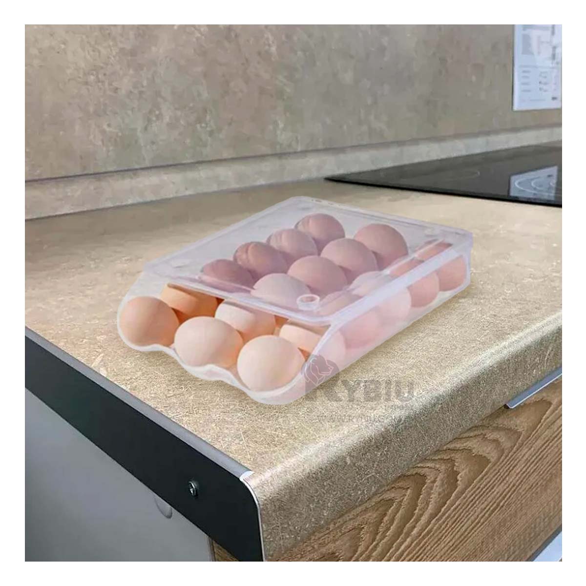 ORGANIZADOR RYBIU CO32472 TRANSPARENTE COMPACTO + PAPEL REGALO - 1
