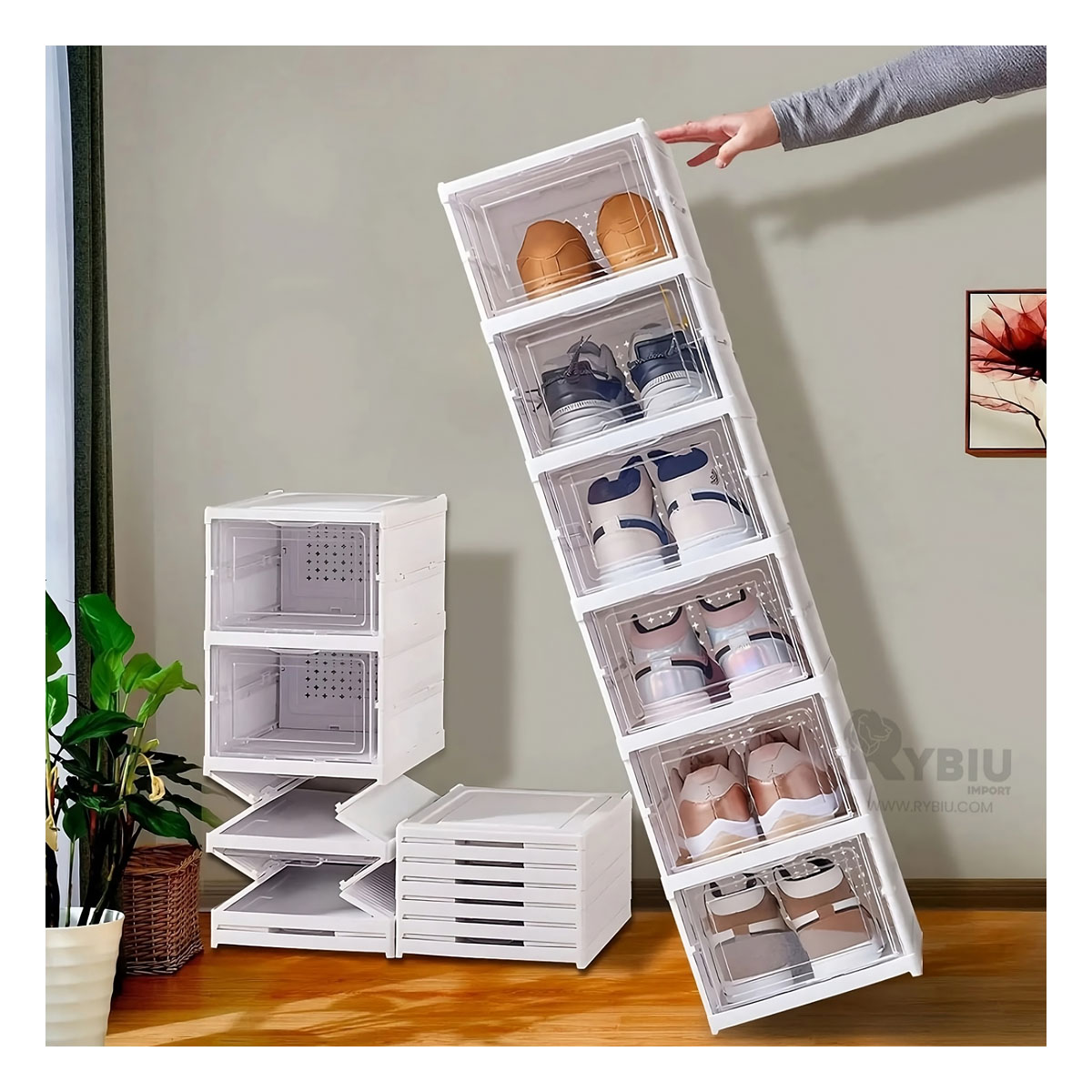 ORGANIZADOR RYBIU HO32420 BLANCO DURADERO + REGALO STICKERS - 2
