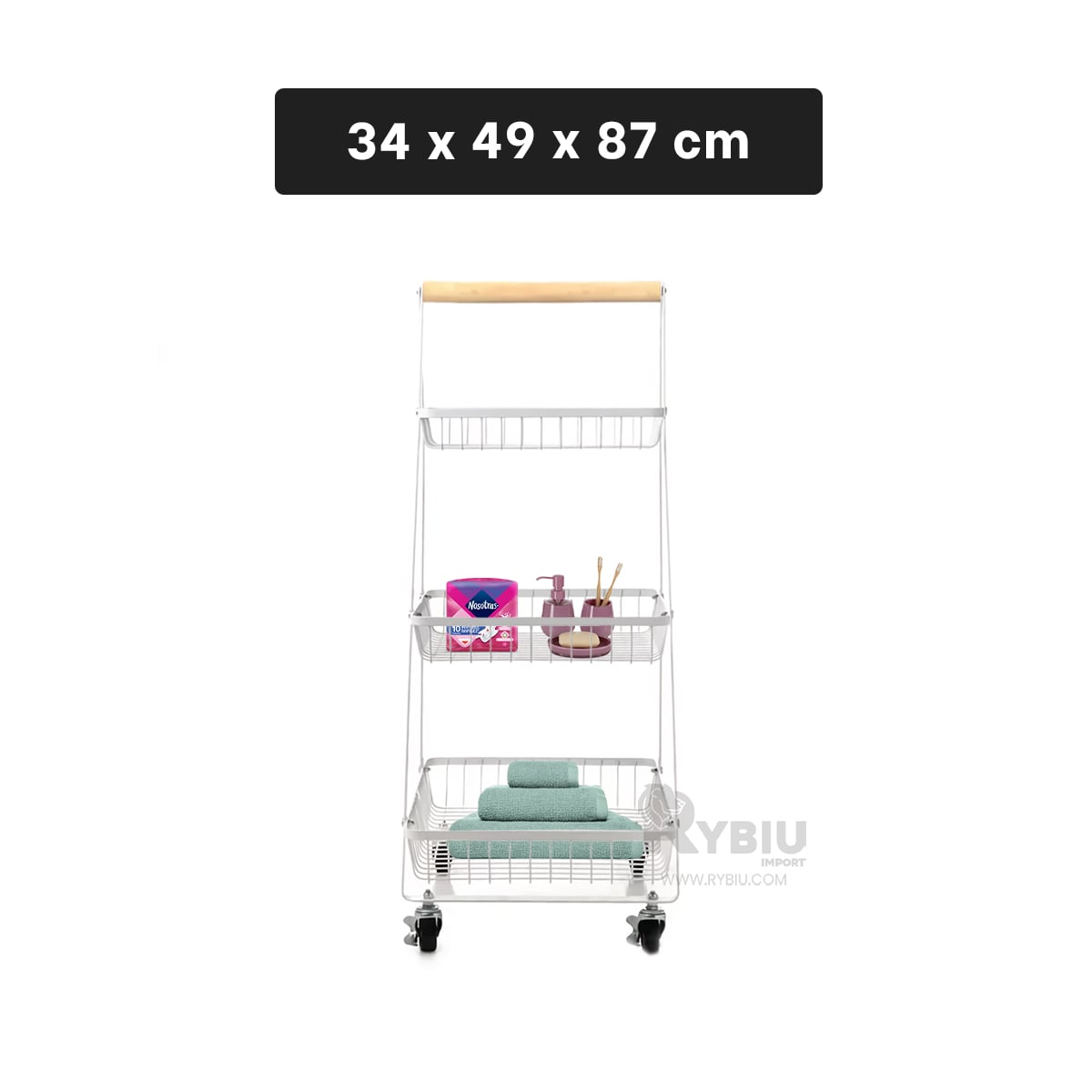 CLASIFICADOR UTIL EN TONO BLANCO Y+REGALO LIGAS PARA PEINAR - 1