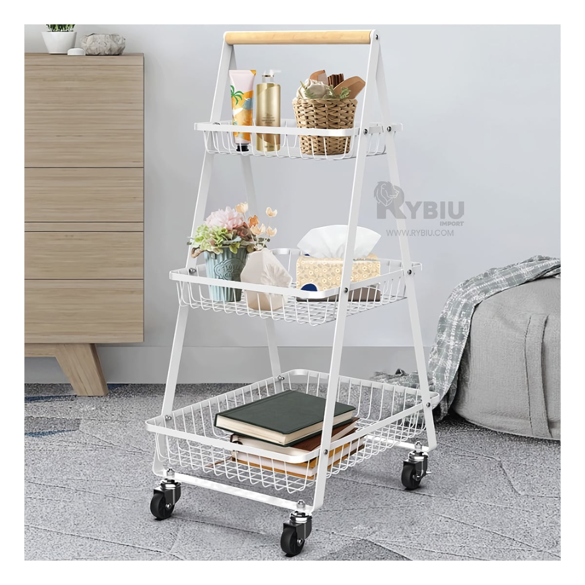 CLASIFICADOR UTIL EN TONO BLANCO Y+REGALO LIGAS PARA PEINAR - 2