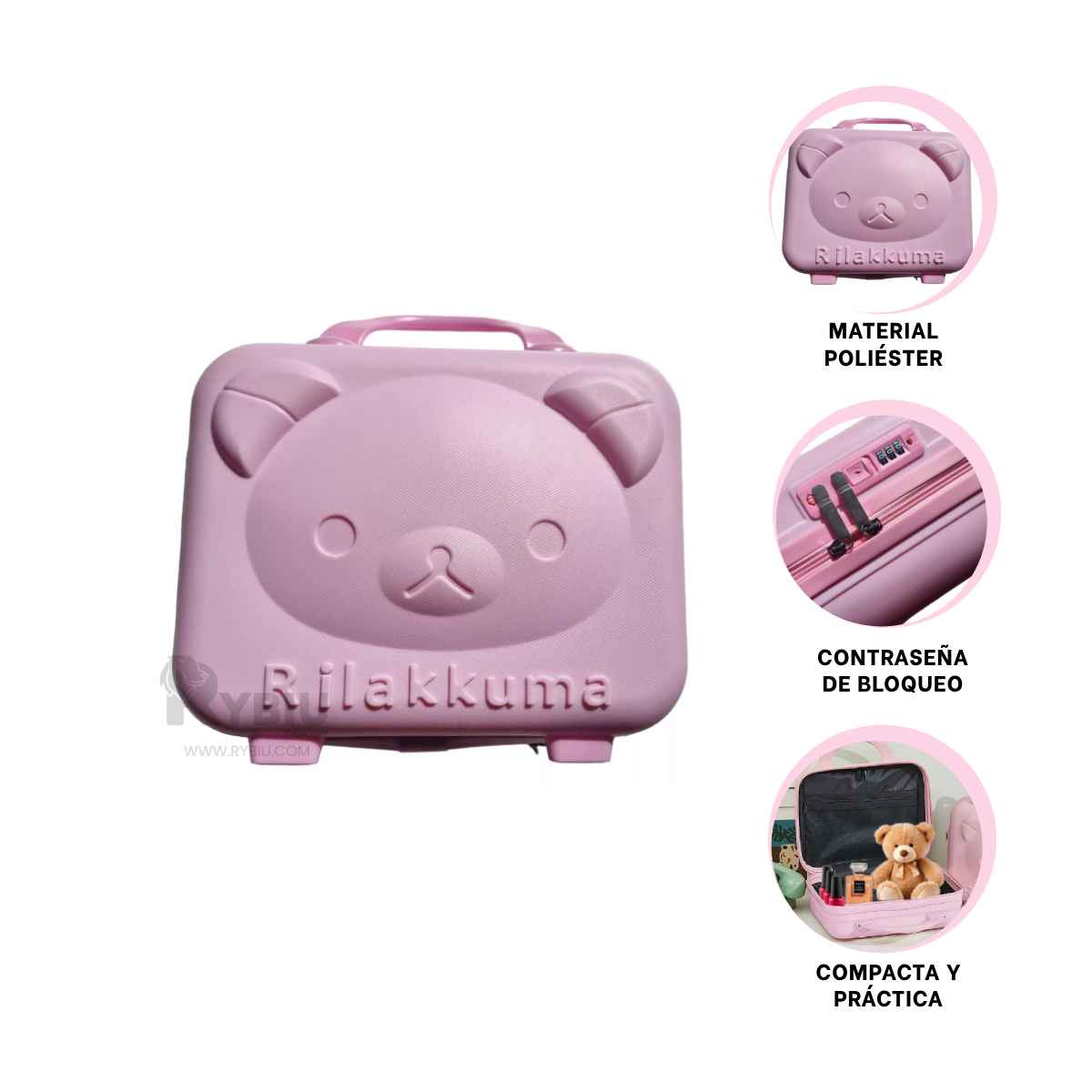 SET CAJA RYBIU HO32346 COMPACTA ROSADO + REGALO AGENDITA - 2