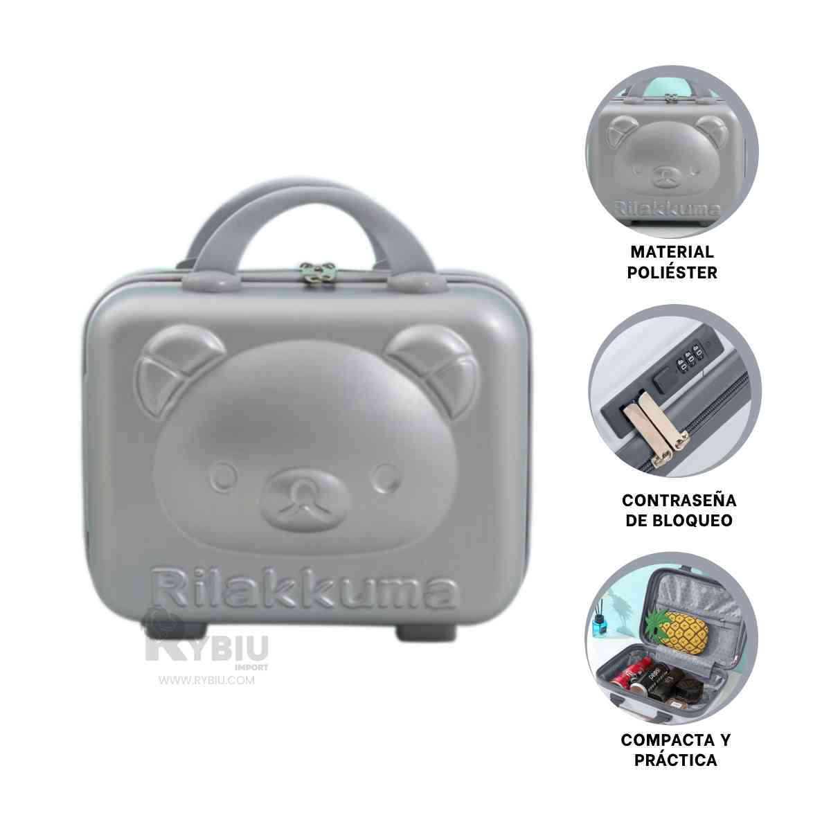 SET CAJA RYBIU HO32345 MODERNA PLOMO + GIFT STICKERS - 1