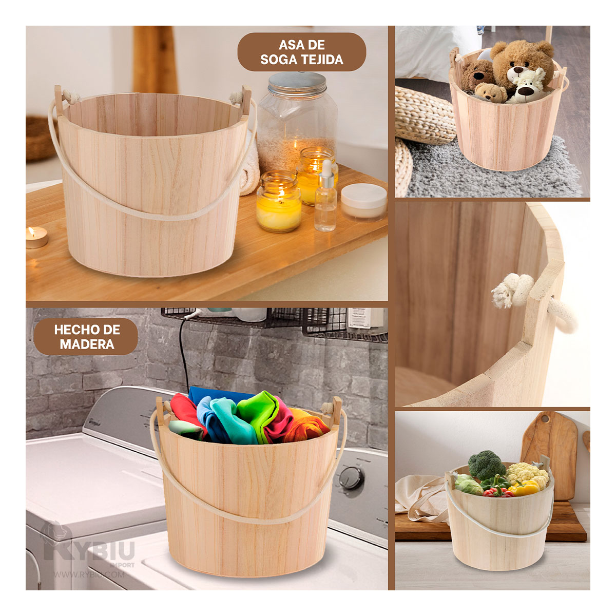 SET BALDE RYBIU HO32316 MADERA CLARA FACIL USO + REGALO AGENDITA - 2