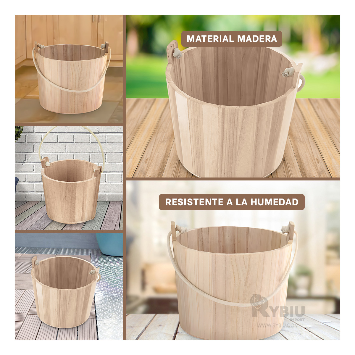 SET BALDE RYBIU HO32319 MADERA CLARA MODERNO HOGAR + GIFT MINIAGENDA - 1