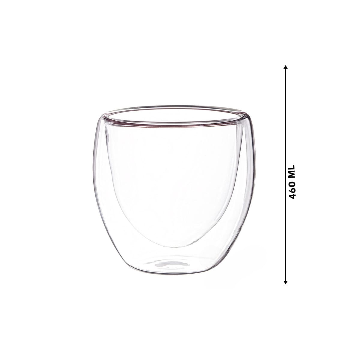 TAZA UTIL SIN ASA DE DOBLE CAPA 460ML RYBIU 665 +BANDERITAS ADHESIVAS - 5