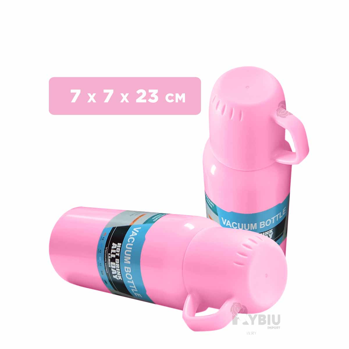 FRASCO DE ACERO DURADERO EN ROSADO 500ML Y+REGALO STICKERS - 5