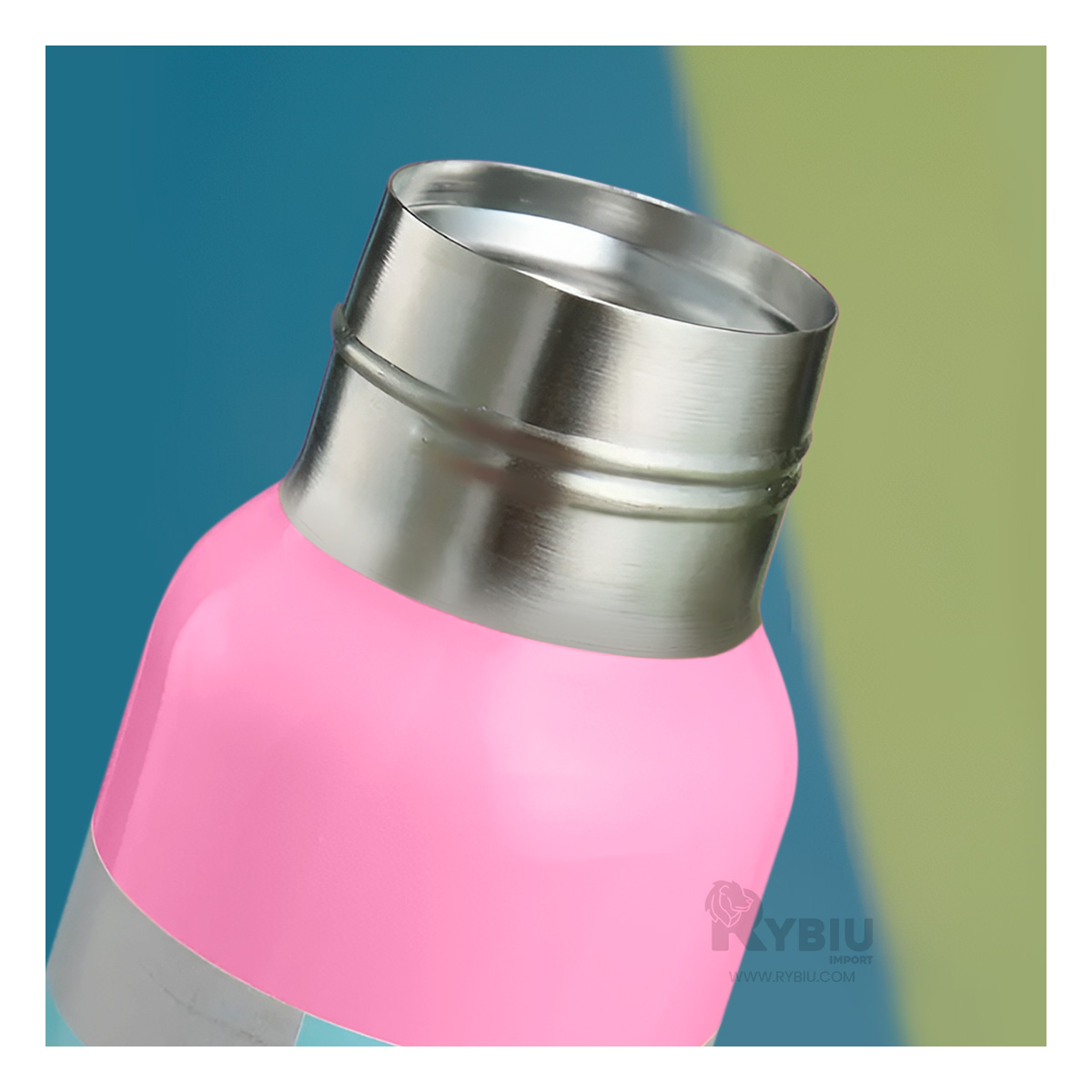 FRASCO TERMICO EN ROSADO 500ML Y+ENVOLTORIO DE REGALO - 2