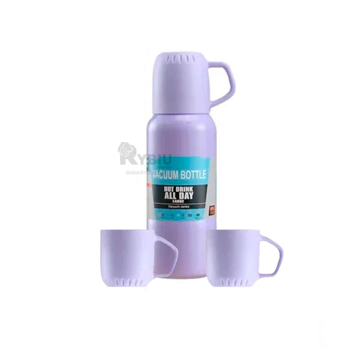 BOTELLA MULTIUSOS DE COLOR LILA 500ML Y+BANDERITAS ADHESIVAS - 4