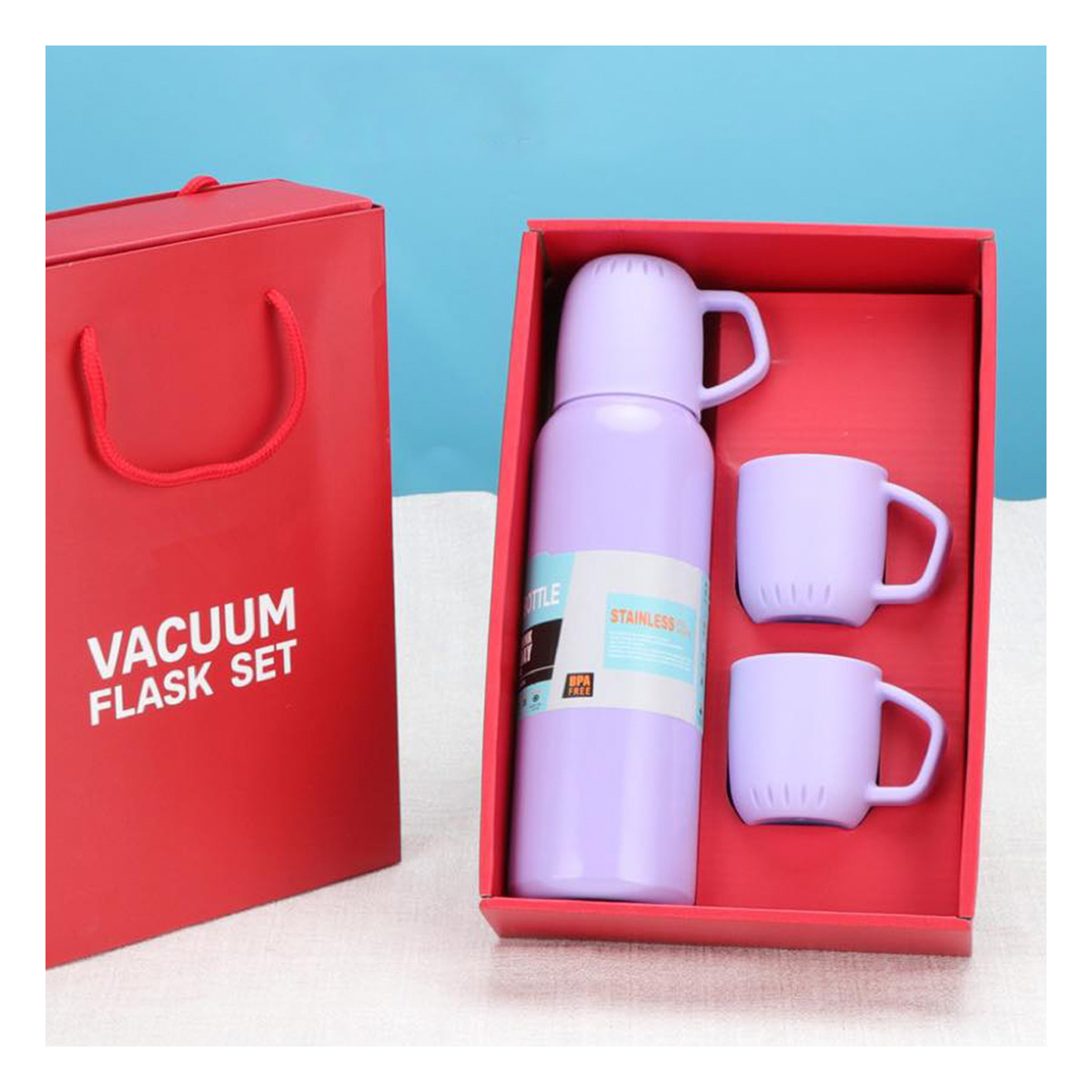 FRASCO DE VACIO TERMICO EN TONO LILA 500ML Y+GIFT MINIAGENDA - 3