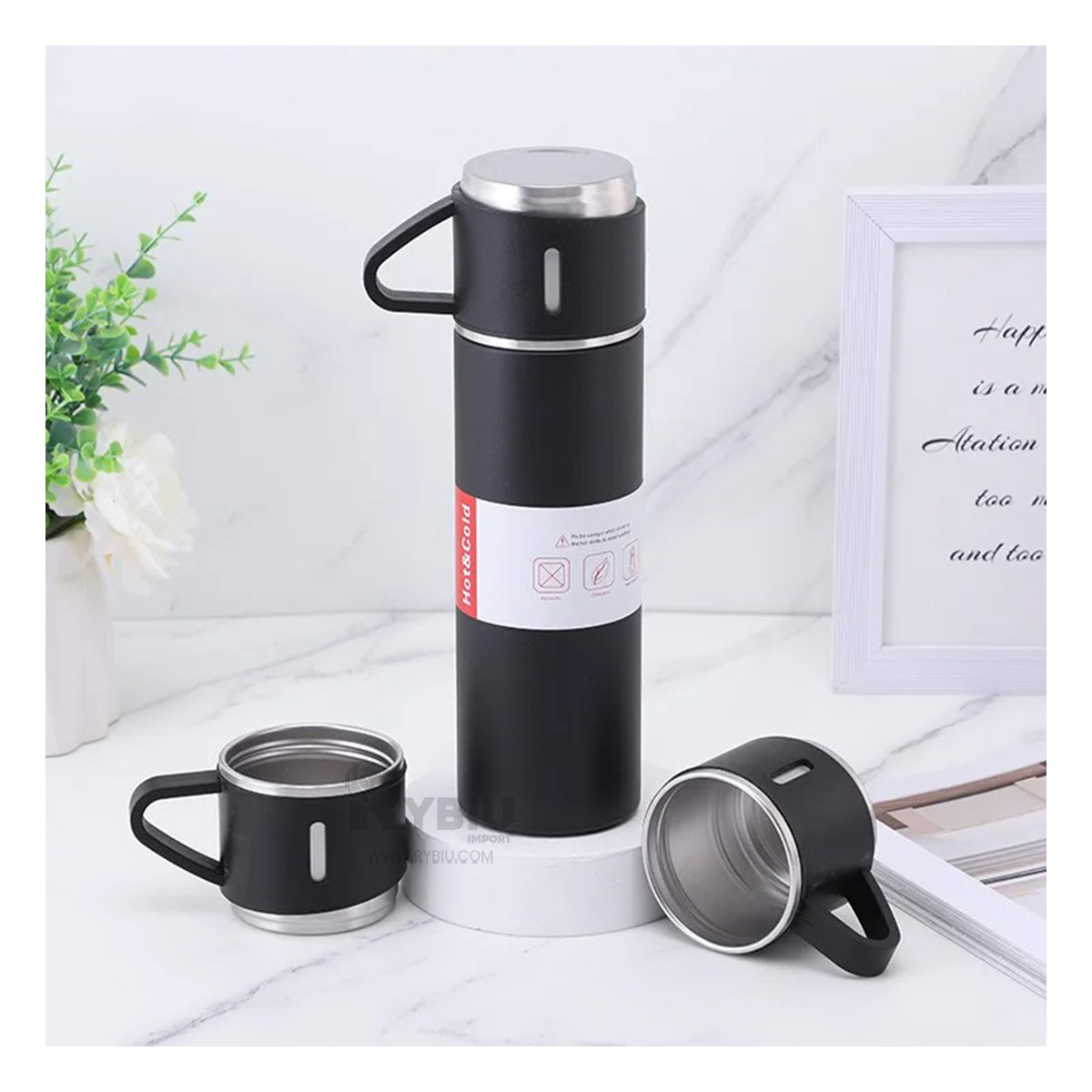 SET RESISTENTE CON SERVIDORES EN NEGRO Y+REGALO STICKERS - 1