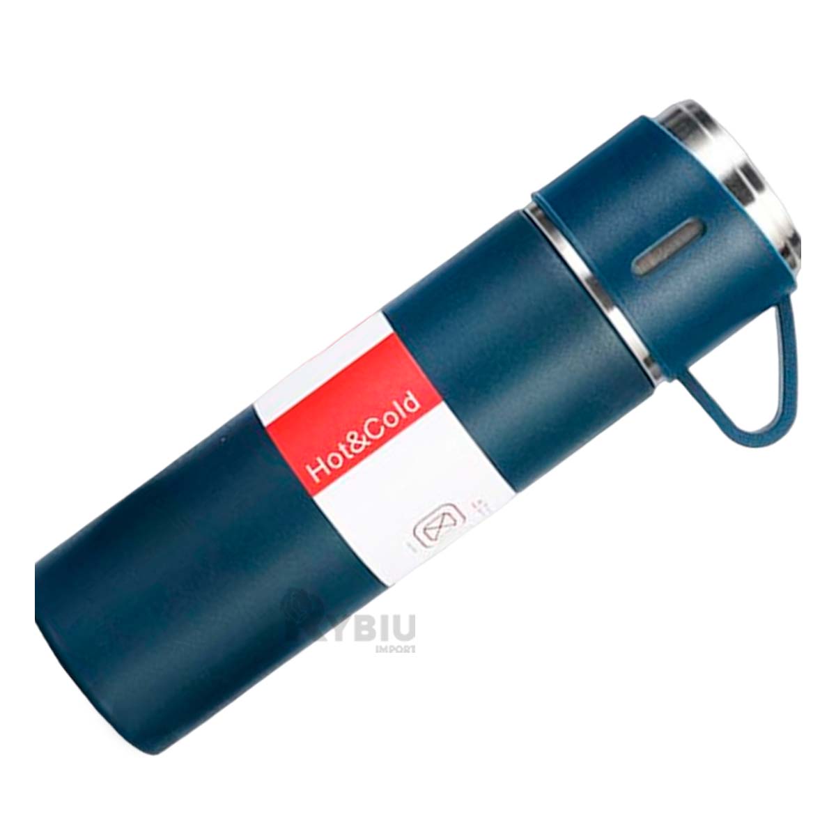 SET COMPACTO PARA JUGOS EN COLOR AZUL Y+ENVOLTORIO DE REGALO - 4