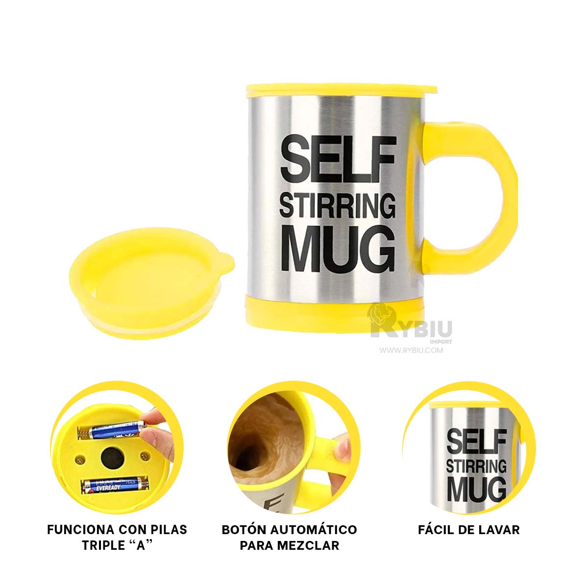 FRASCO DE COMBINAR COLOR AMARILLO Y+REGALO LIGAS PARA PEINAR - 3